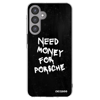 Picasee Samsung Galaxy A16 4G Hülle - Transparentes Silikon - Black Dollar