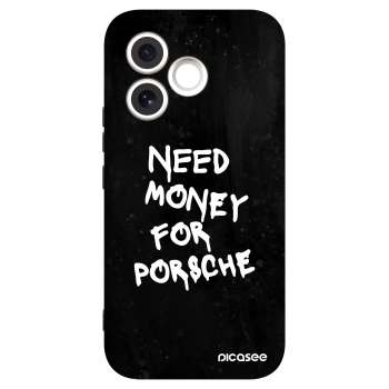 Picasee Honor 600 Lite Hülle - Schwarzes Silikon - Black Dollar