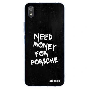 Picasee Xiaomi Redmi 7A Hülle - Transparentes Silikon - Black Dollar