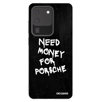 Picasee Samsung Galaxy S20 Ultra 5G G988F Hülle - Transparentes Silikon - Black Dollar