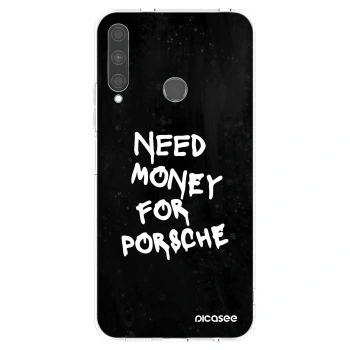 Picasee Huawei P40 Lite E Hülle - Transparentes Silikon - Black Dollar