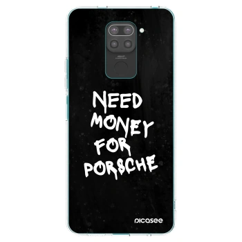 Picasee Xiaomi Redmi Note 9 Hülle - Schwarzes Silikon - Black Dollar