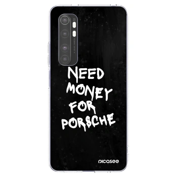 Picasee Xiaomi Mi Note 10 Lite Hülle - Transparentes Silikon - Black Dollar