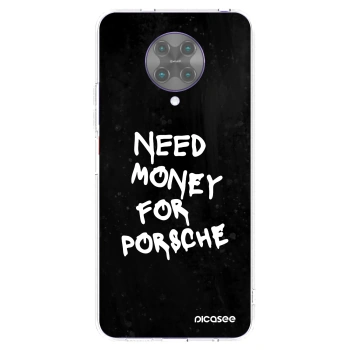 Picasee Xiaomi Poco F2 Pro Hülle - Transparentes Silikon - Black Dollar
