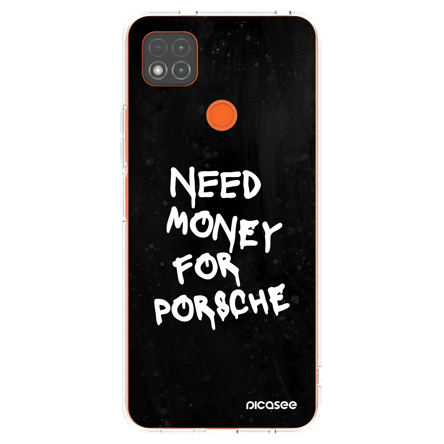 Picasee Xiaomi Redmi 9C Hülle - Transparentes Silikon - Black Dollar