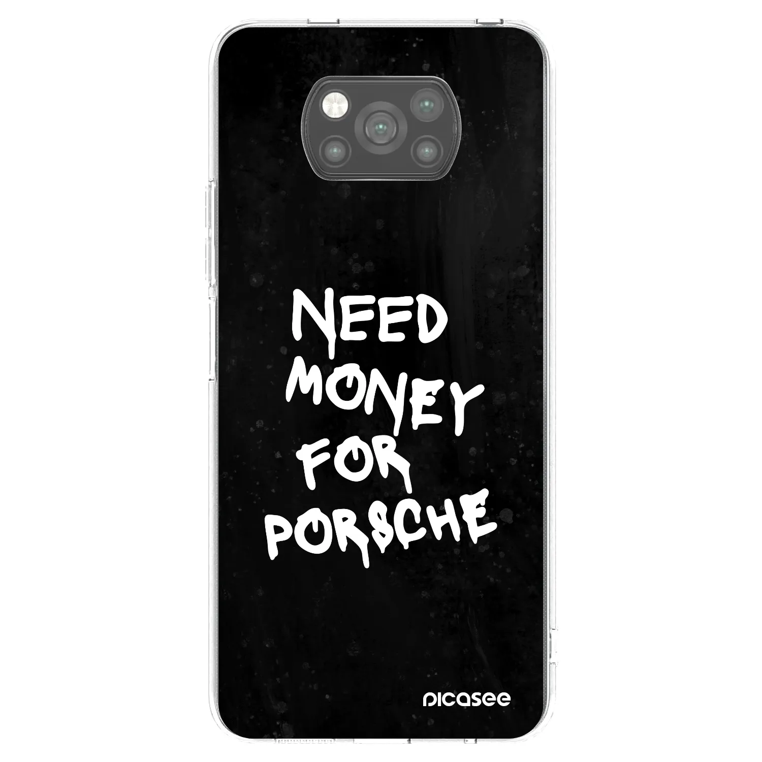 Picasee Xiaomi Poco X3 Hülle - Schwarzes Silikon - Black Dollar