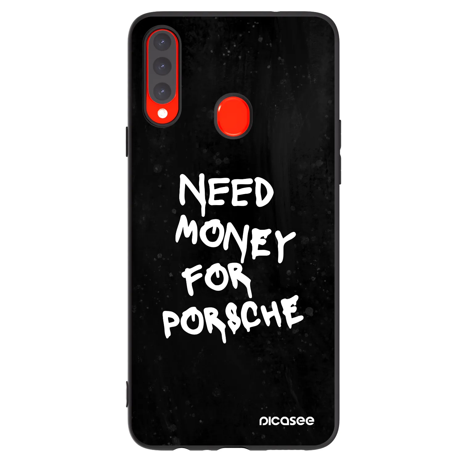 Picasee Samsung Galaxy A20s Hülle - Schwarzes Silikon - Black Dollar