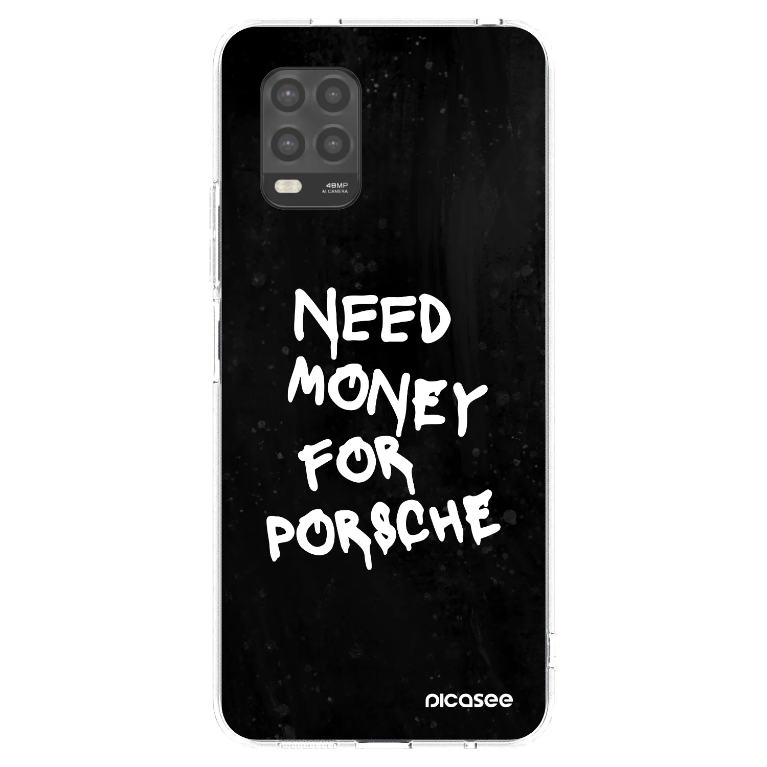 Picasee Xiaomi Mi 10 Lite Hülle - Transparentes Silikon - Black Dollar