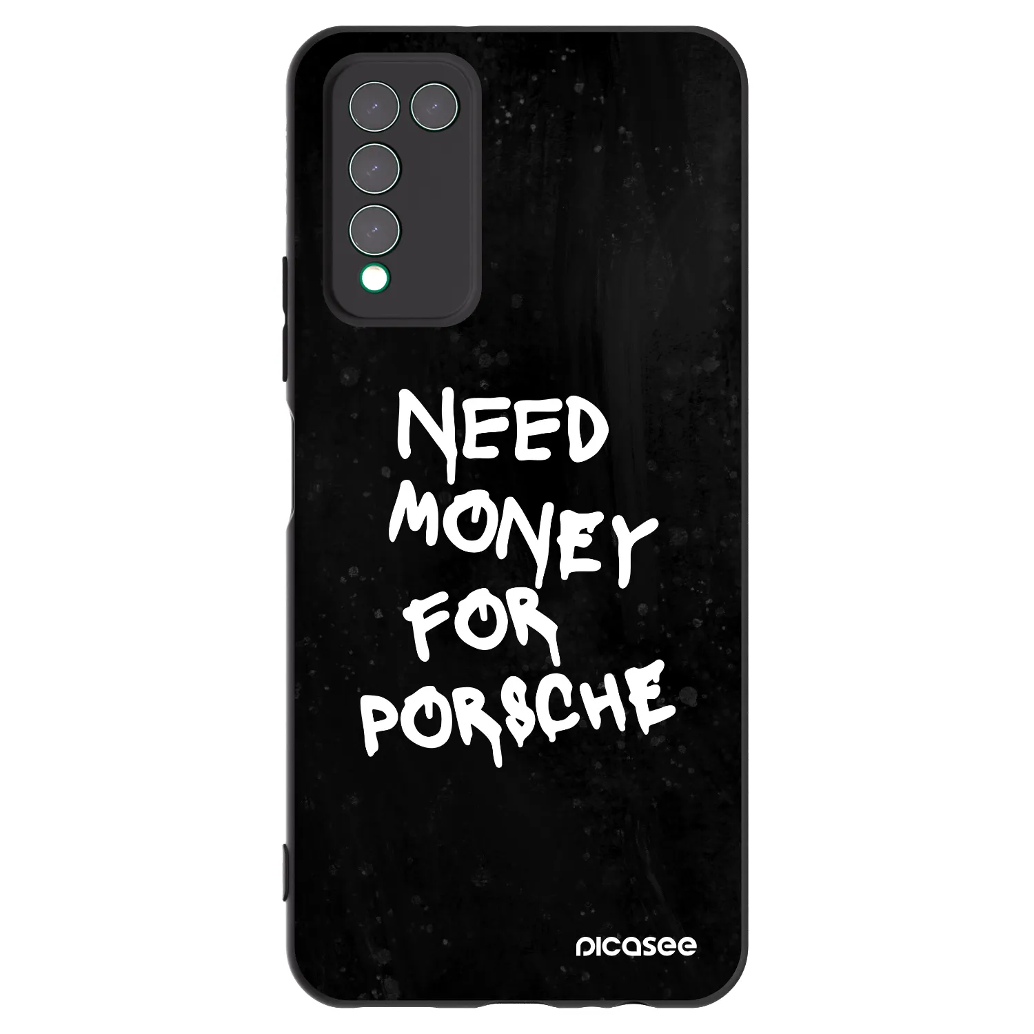 Picasee Honor 10X Lite Hülle - Schwarzes Silikon - Black Dollar