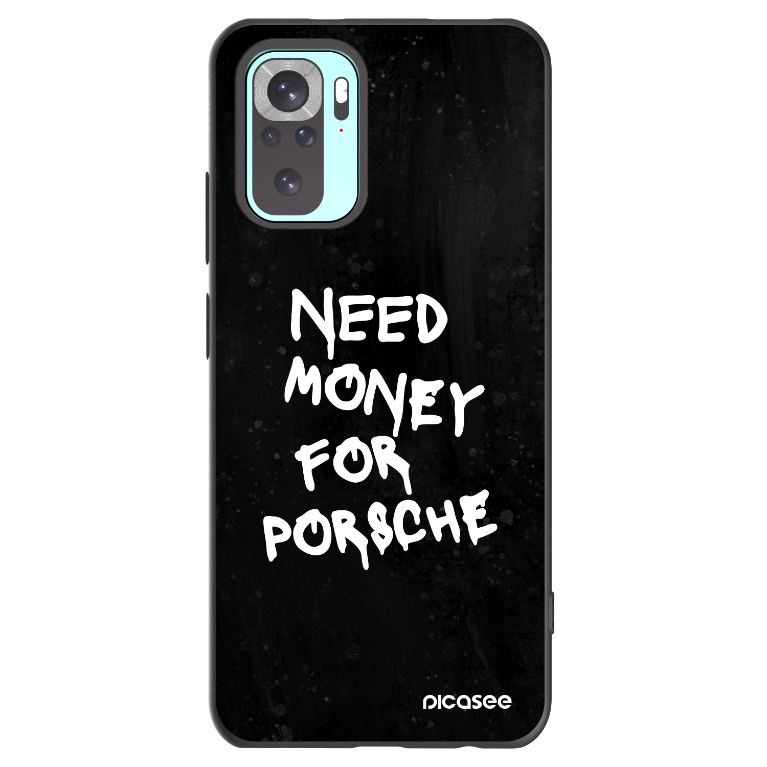 Picasee Xiaomi Redmi Note 10 Pro Hülle - Schwarzes Silikon - Black Dollar