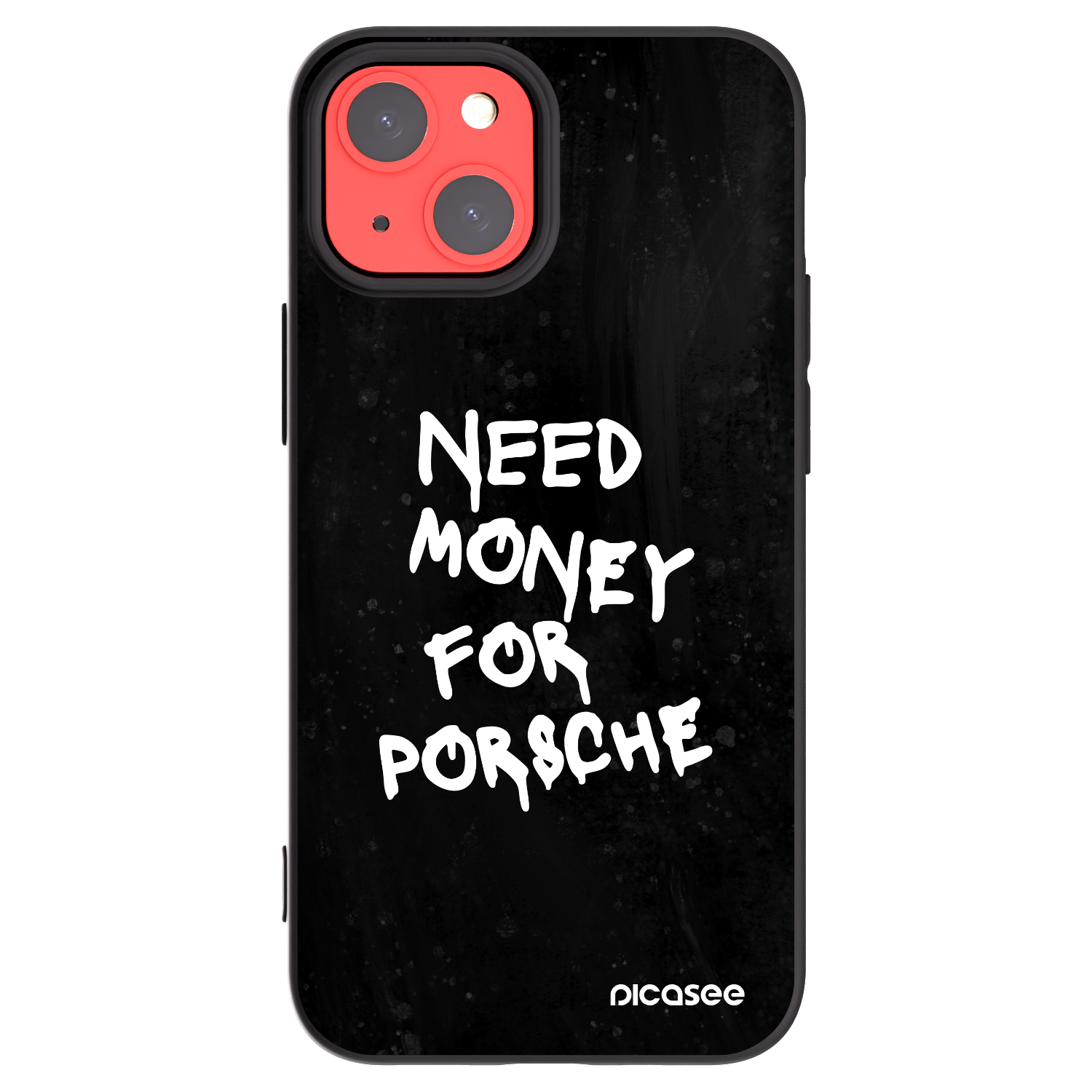 Picasee Apple iPhone 13 mini Hülle - Schwarzes Silikon - Black Dollar