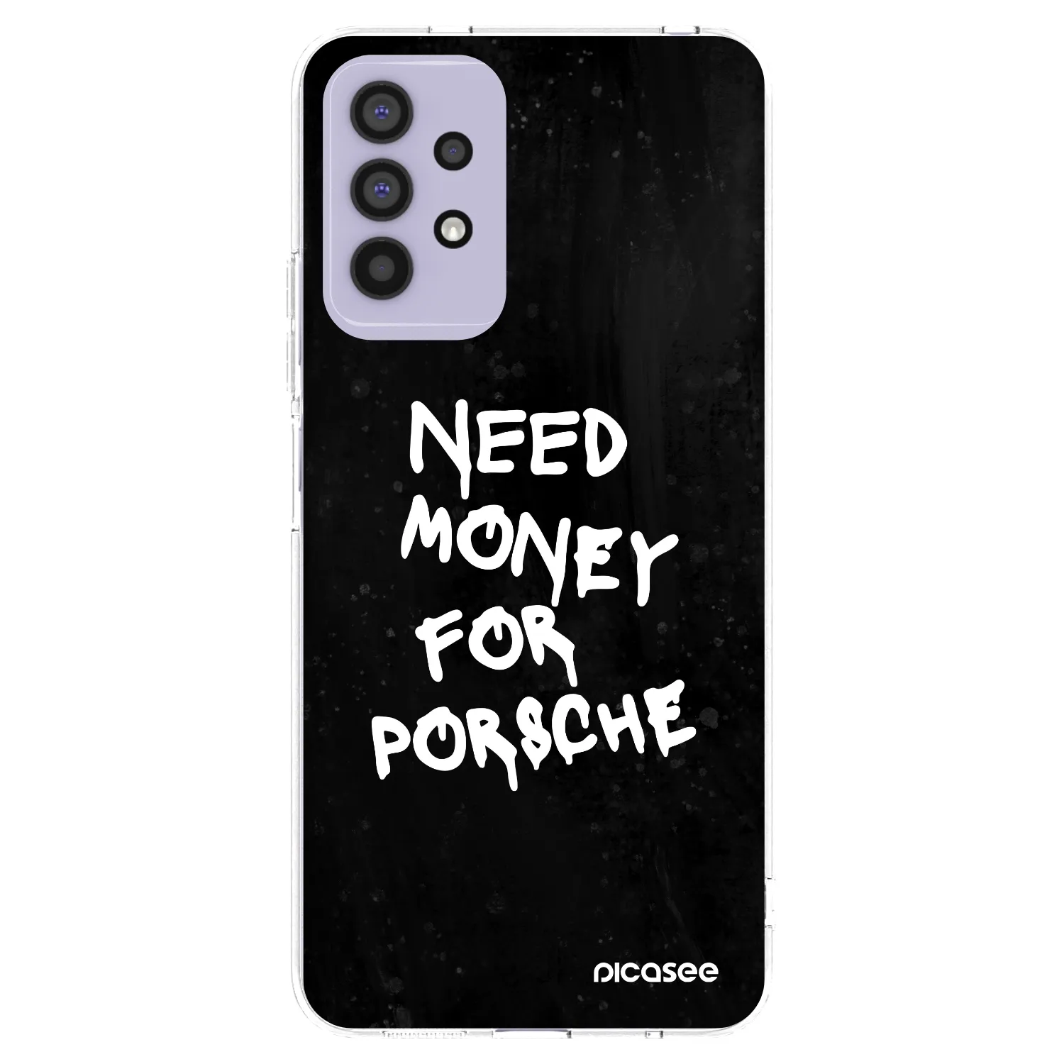 Picasee Samsung Galaxy A32 4G SM-A325F Hülle - Transparentes Silikon - Black Dollar