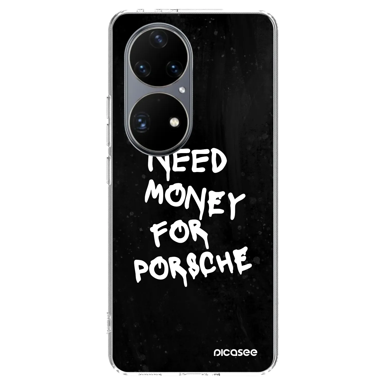 Picasee Huawei P50 Hülle - Transparentes Silikon - Black Dollar