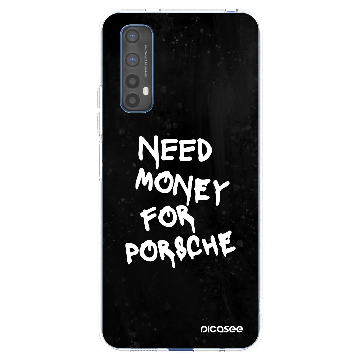 Picasee Realme 7 Hülle - Transparentes Silikon - Black Dollar