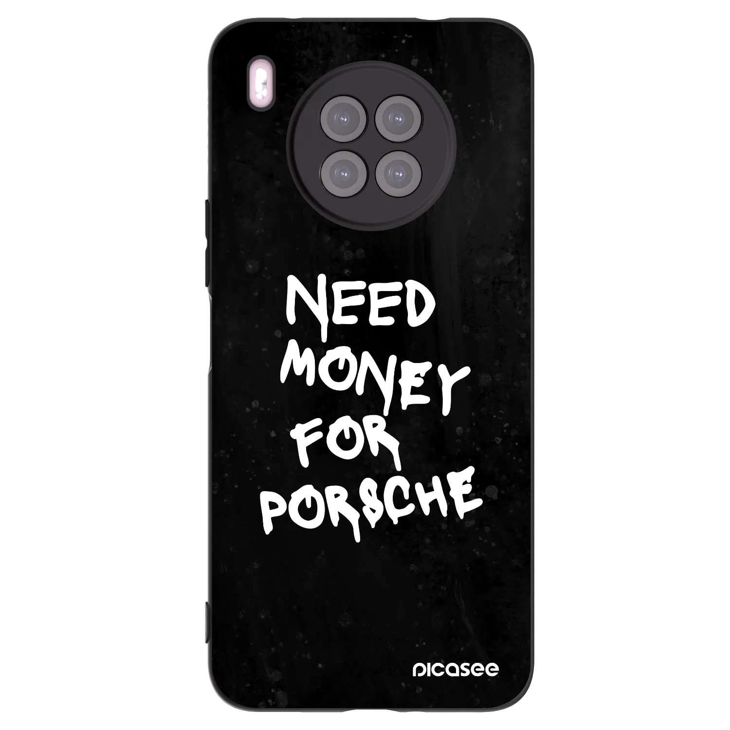 Picasee Huawei Nova 8i Hülle - Schwarzes Silikon - Black Dollar