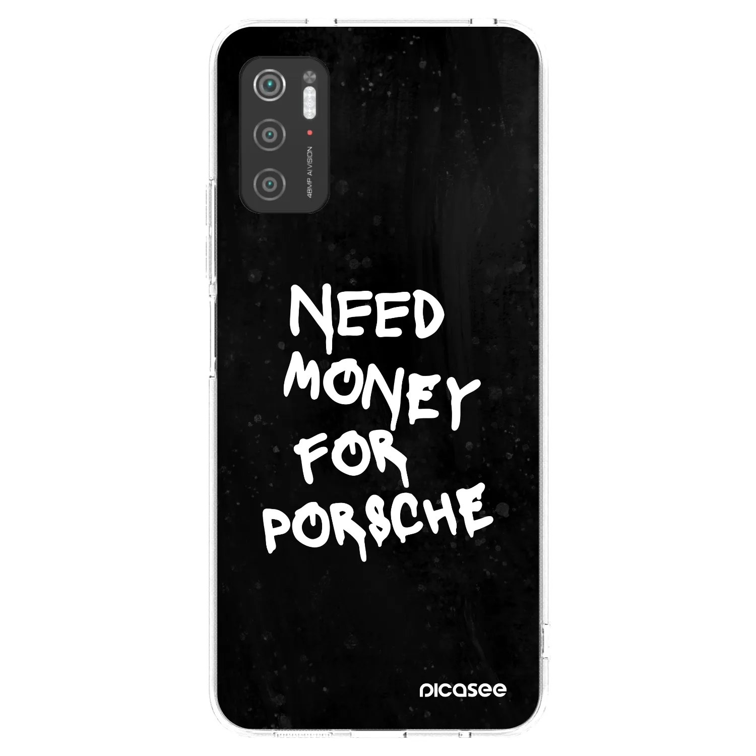 Picasee Xiaomi Poco M3 Pro 5G Hülle - Transparentes Silikon - Black Dollar