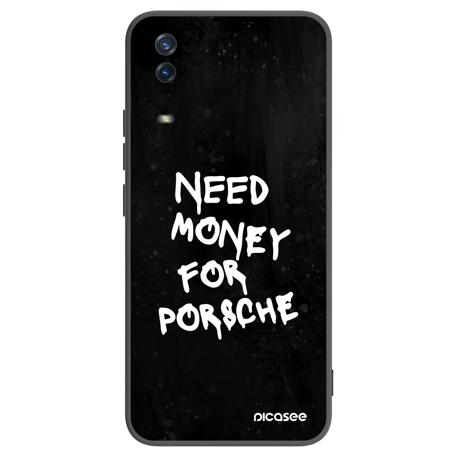 Picasee Vivo Y11s Hülle - Schwarzes Silikon - Black Dollar