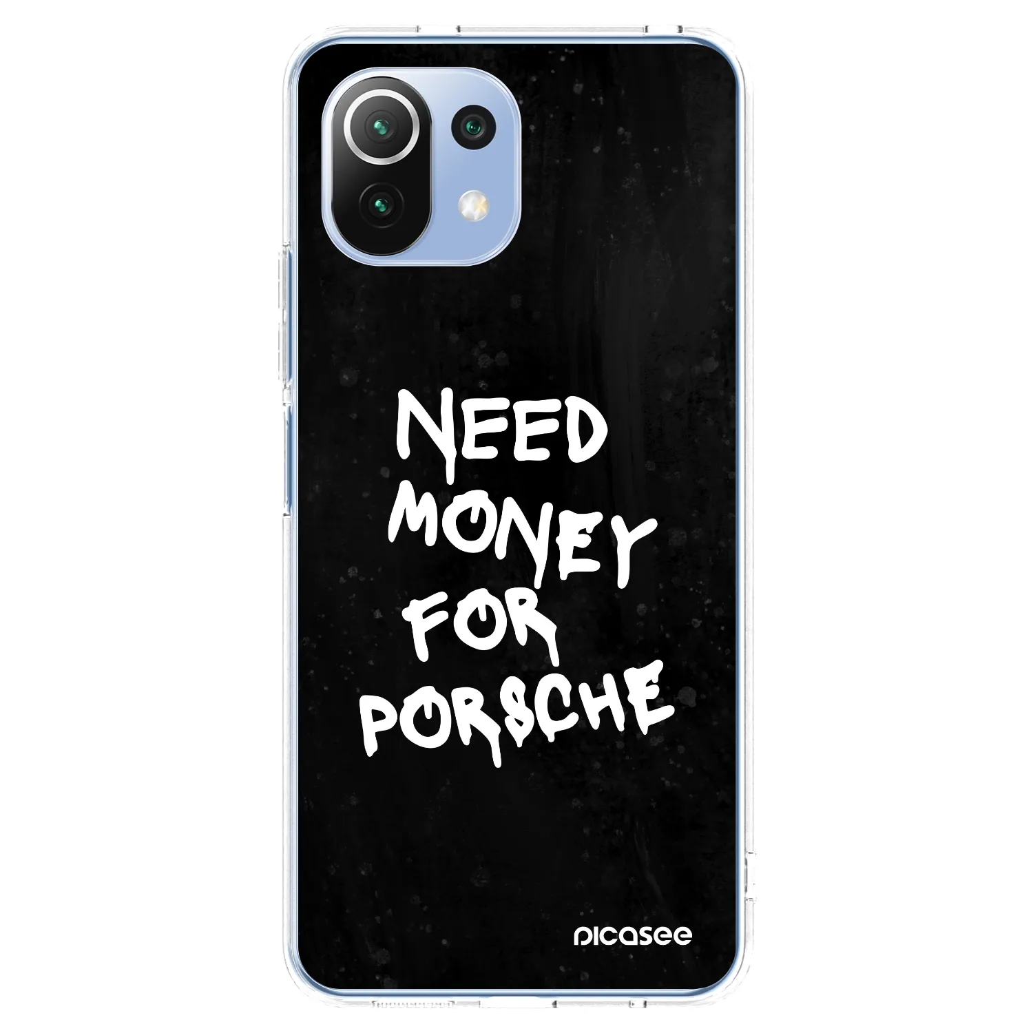 Picasee Xiaomi 11 Lite 5G NE Hülle - Transparentes Silikon - Black Dollar