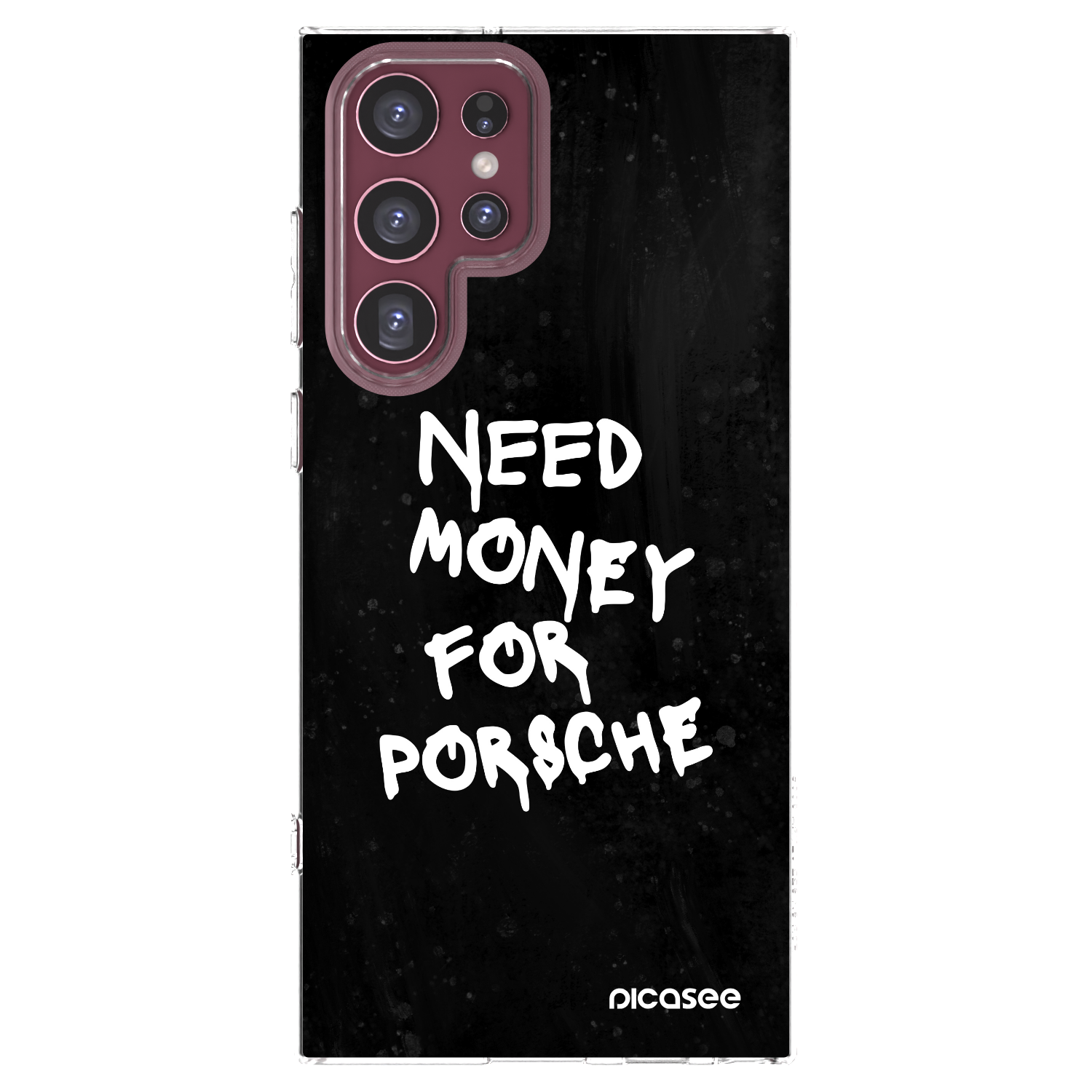 Picasee Samsung Galaxy S22 Ultra 5G Hülle - Transparentes Silikon - Black Dollar