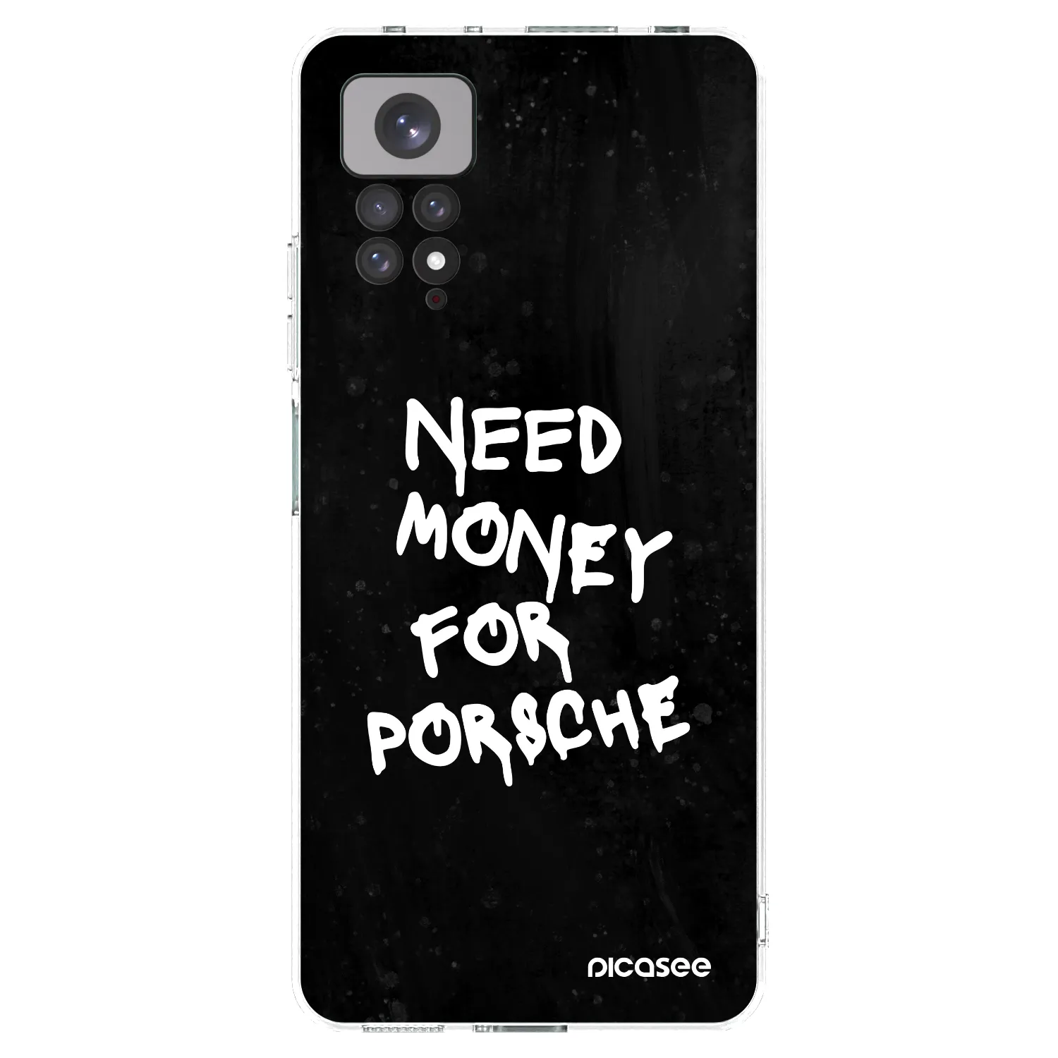 Picasee Xiaomi Redmi Note 11S 4G Hülle - Transparentes Silikon - Black Dollar