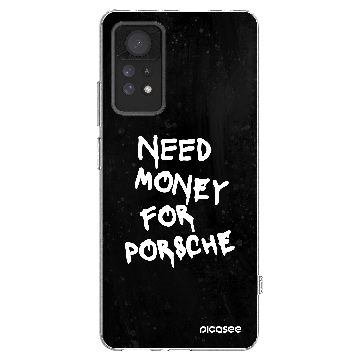 Picasee Xiaomi Redmi Note 11 Pro Hülle - Transparentes Silikon - Black Dollar