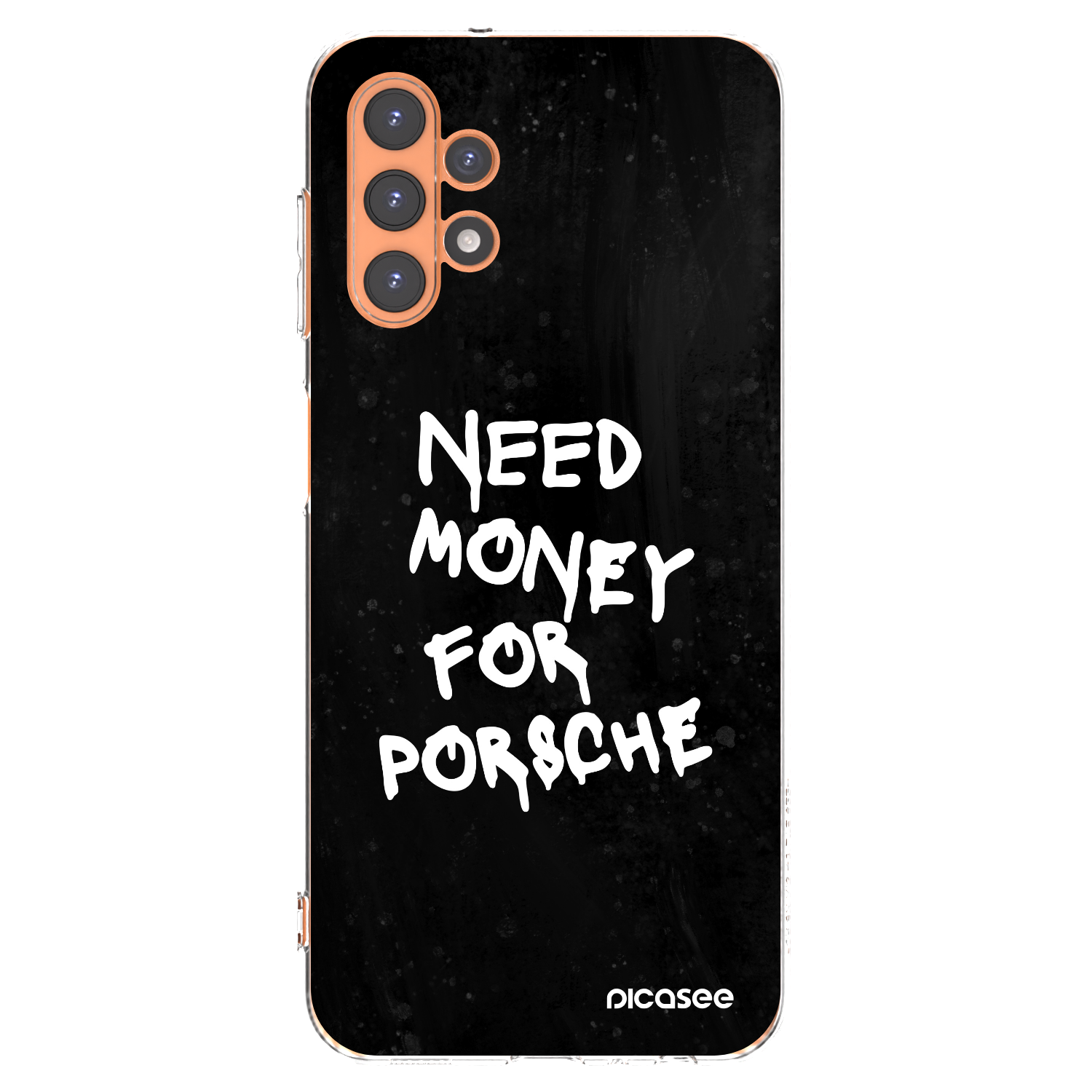 Picasee Samsung Galaxy A13 4G A135 Hülle - Transparentes Silikon - Black Dollar