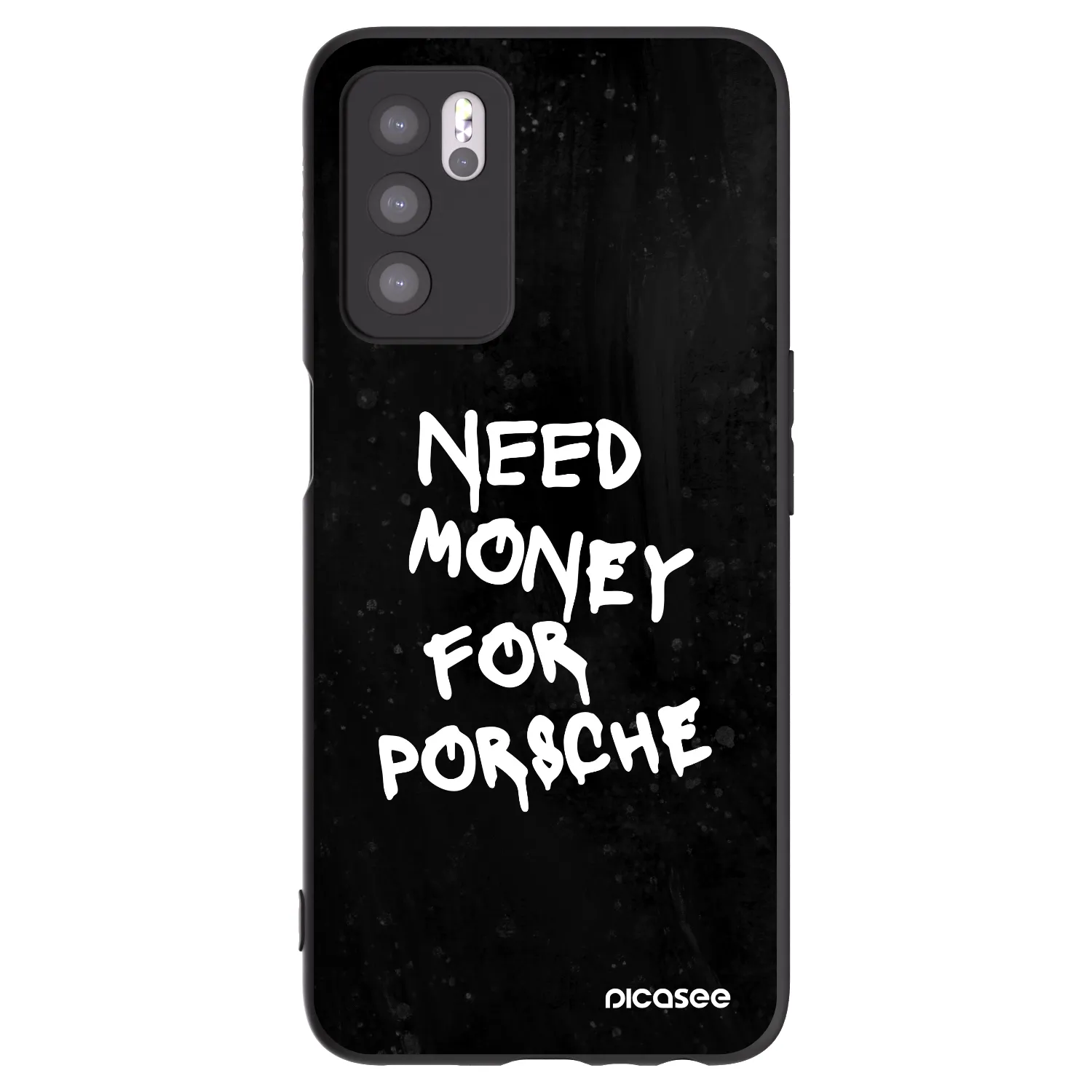 Picasee OPPO A16 Hülle - Schwarzes Silikon - Black Dollar
