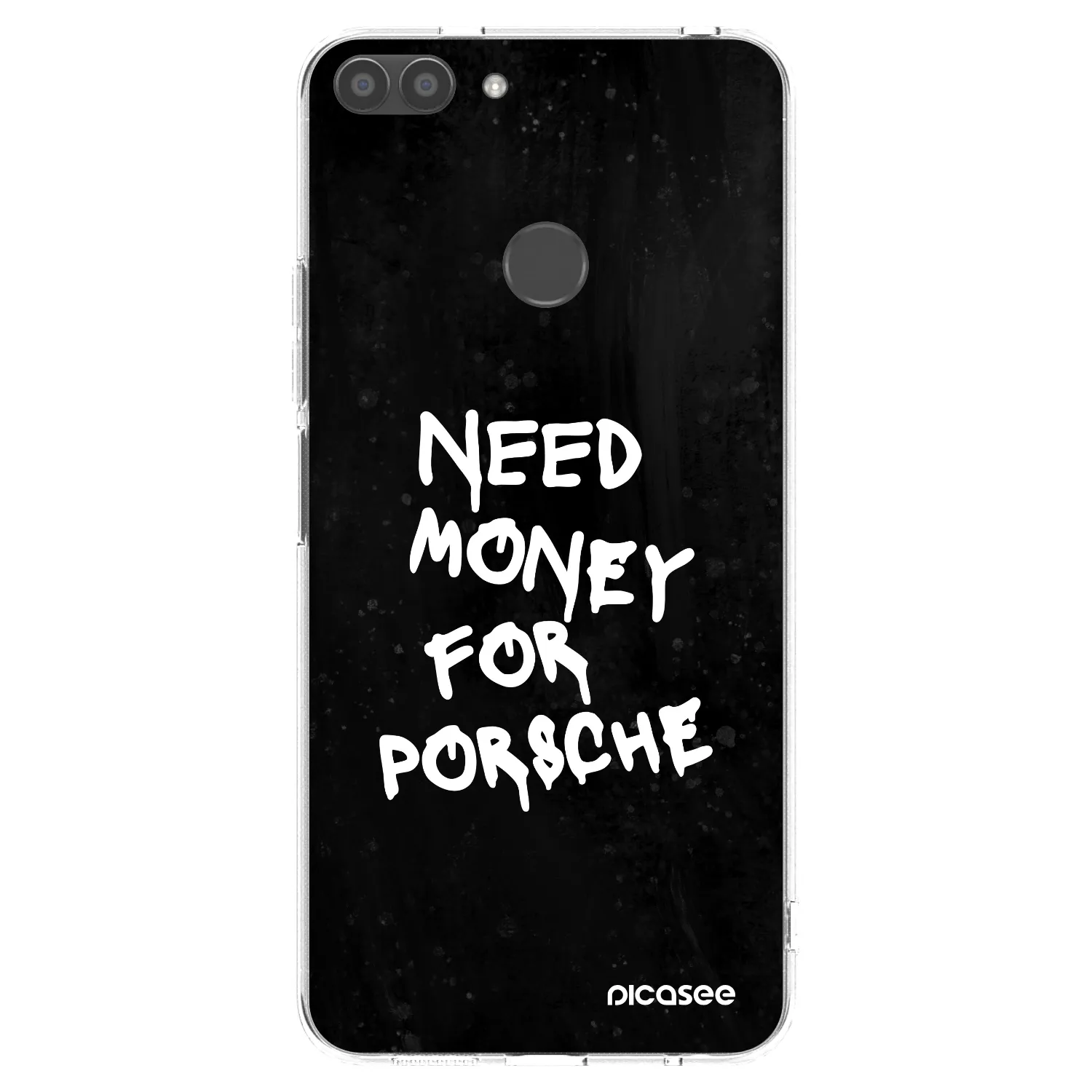 Picasee Huawei P Smart Hülle - Transparentes Silikon - Black Dollar