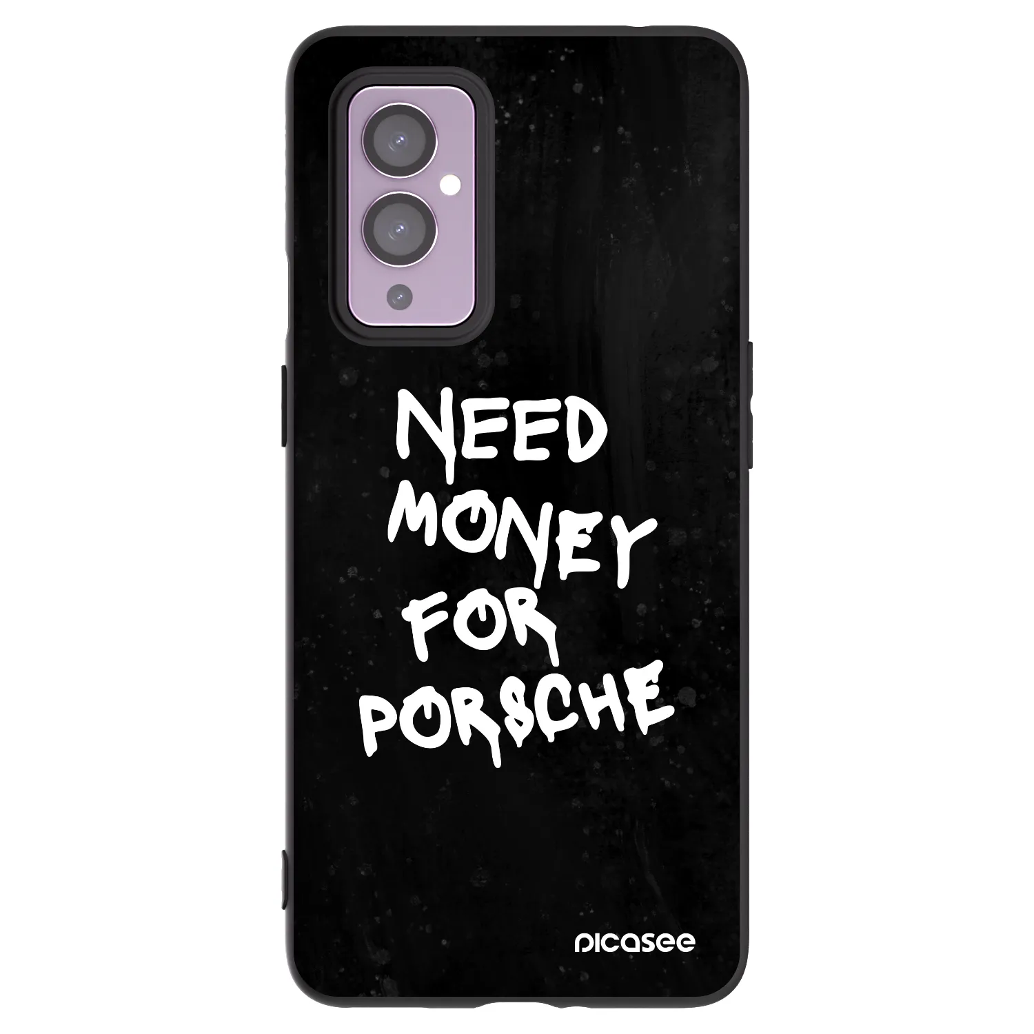 Picasee OnePlus 9 Hülle - Schwarzes Silikon - Black Dollar