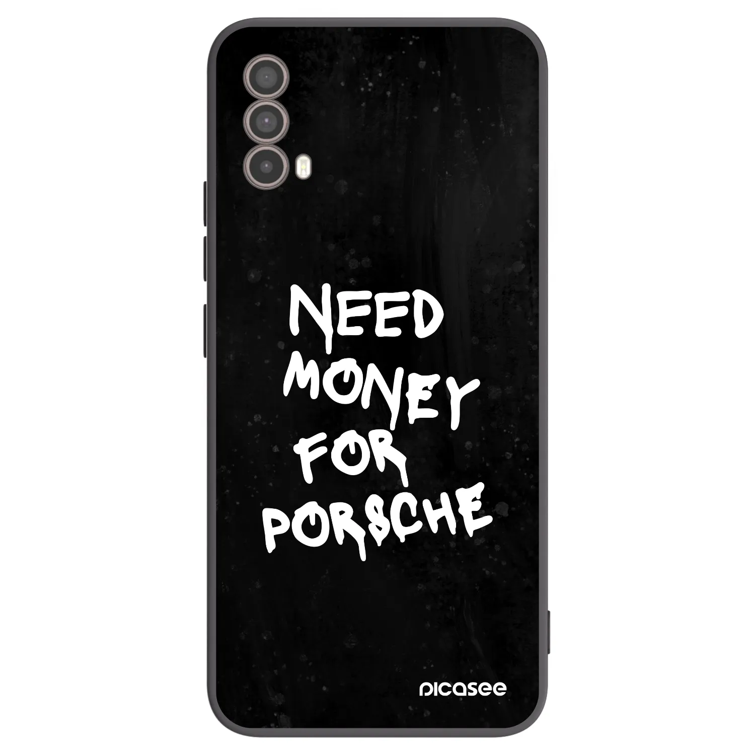 Picasee Motorola Moto E40 Hülle - Schwarzes Silikon - Black Dollar