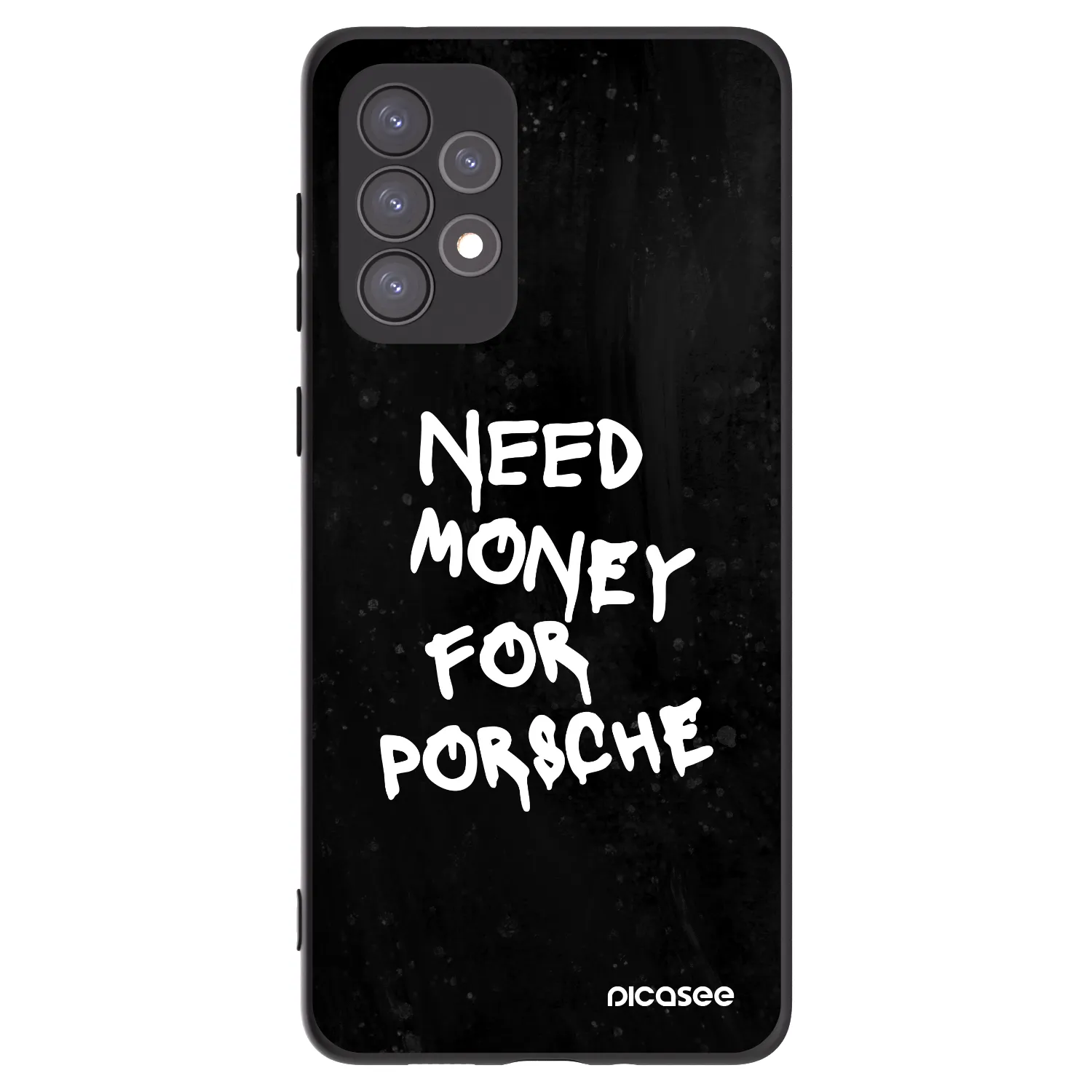 Picasee Samsung Galaxy A73 5G Hülle - Schwarzes Silikon - Black Dollar