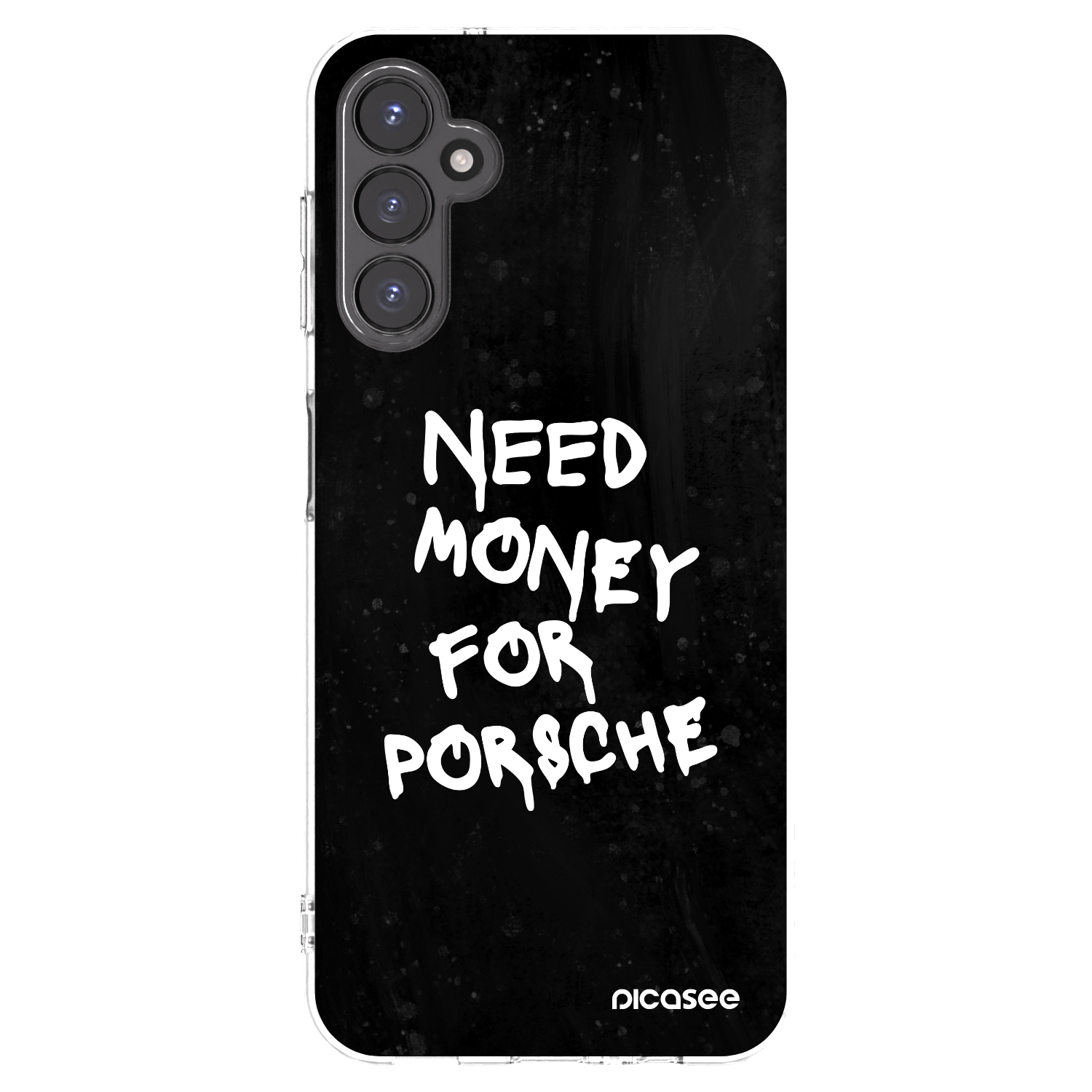 Picasee Samsung Galaxy A14 5G A146P Hülle - Transparentes Silikon - Black Dollar