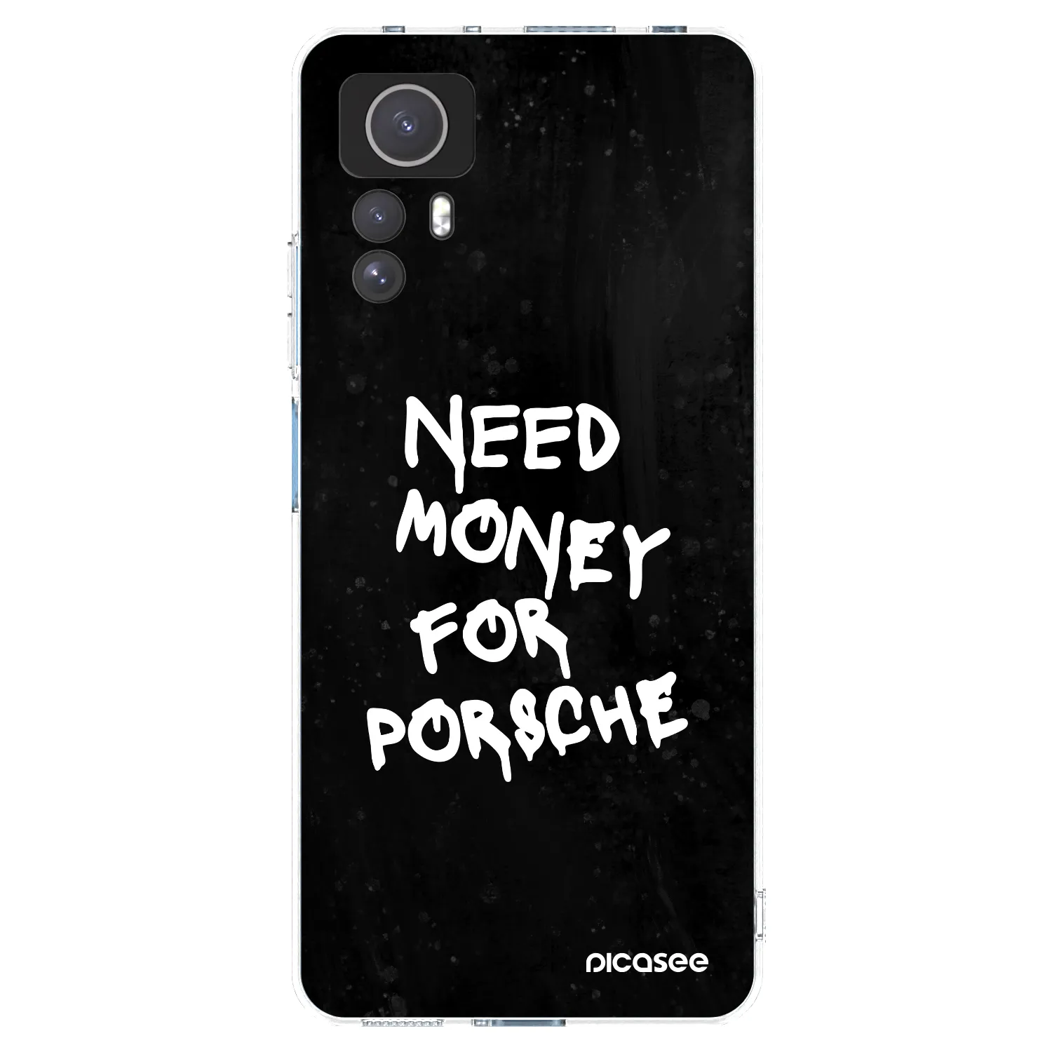 Picasee Xiaomi Redmi Note 12S Hülle - Transparentes Silikon - Black Dollar