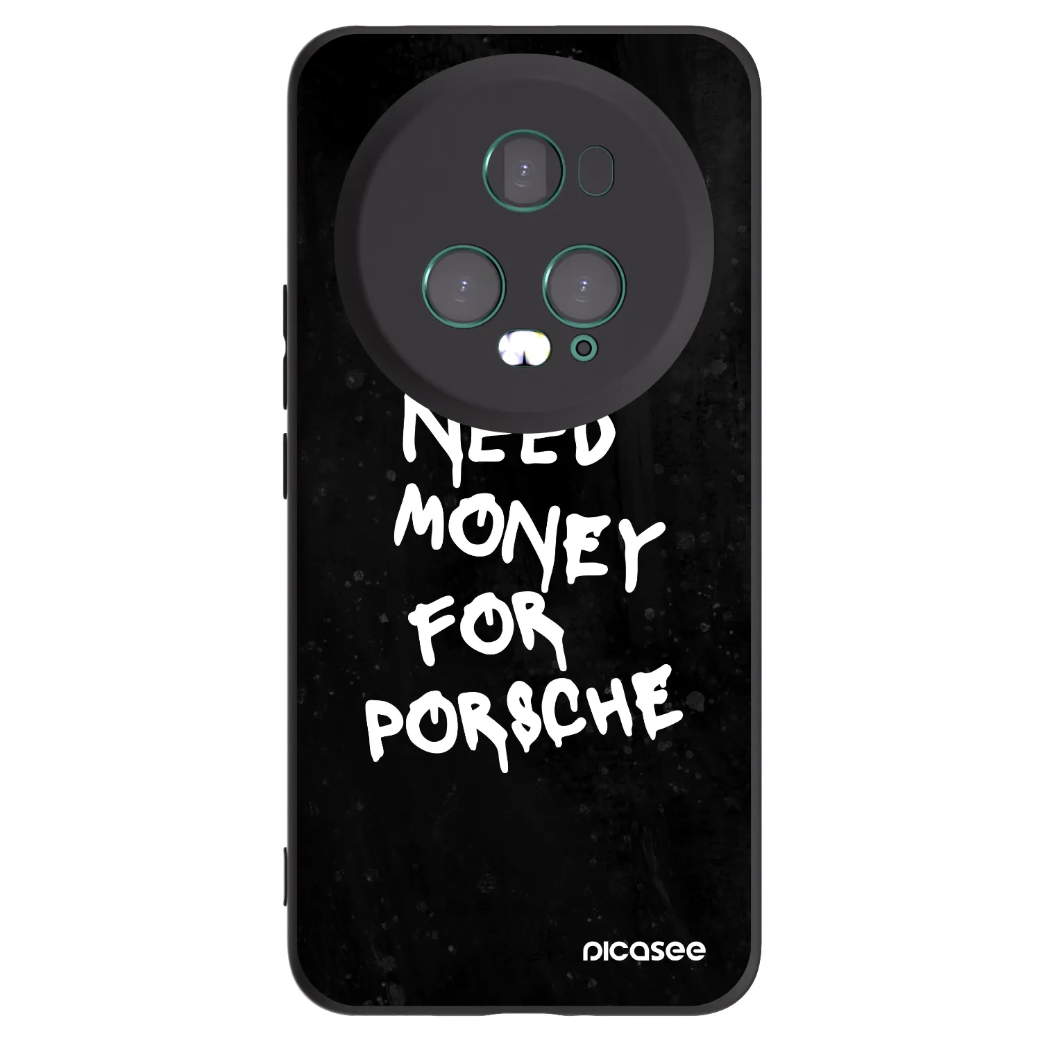 Picasee Honor Magic5 Pro Hülle - Schwarzes Silikon - Black Dollar