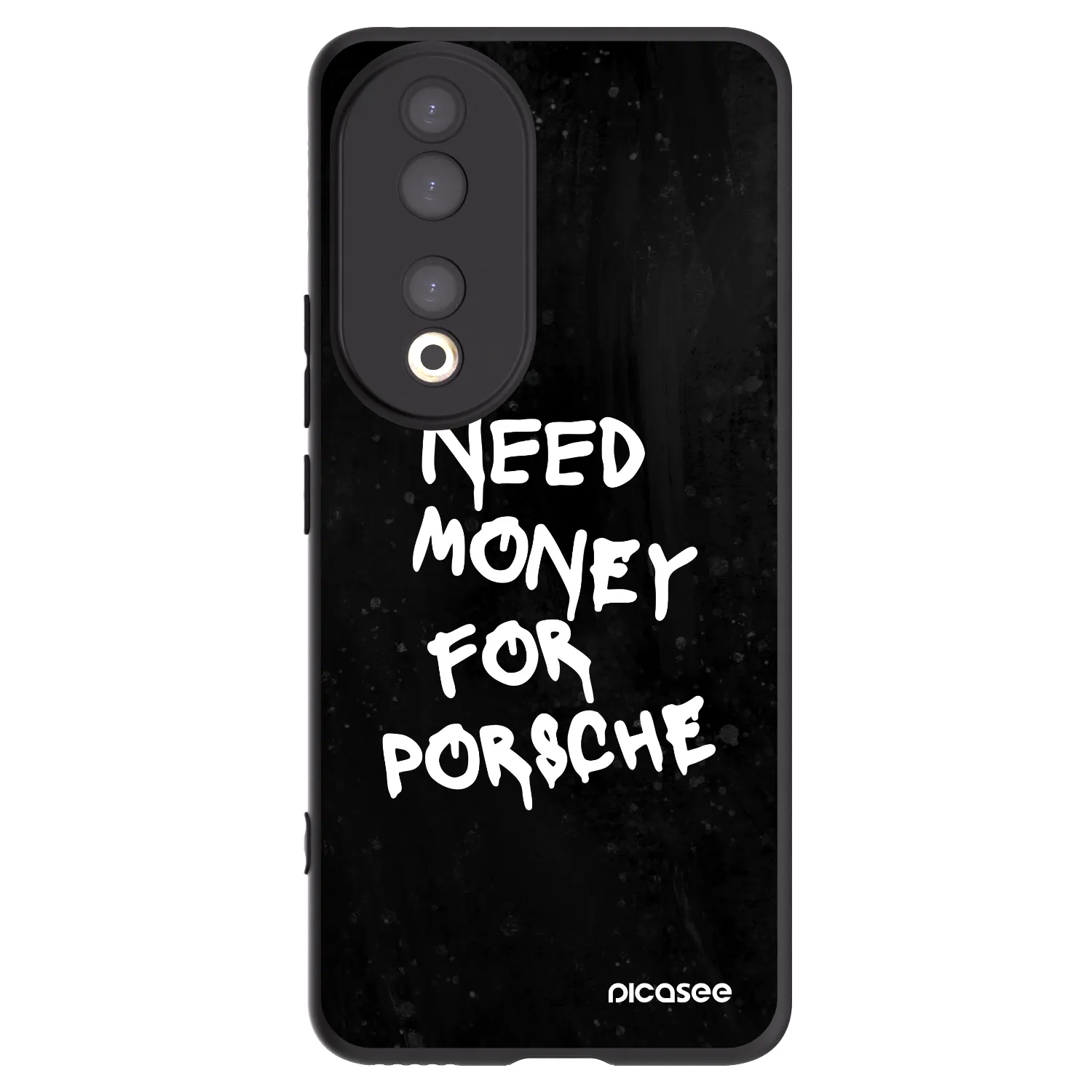 Picasee Honor 90 5G Hülle - Schwarzes Silikon - Black Dollar