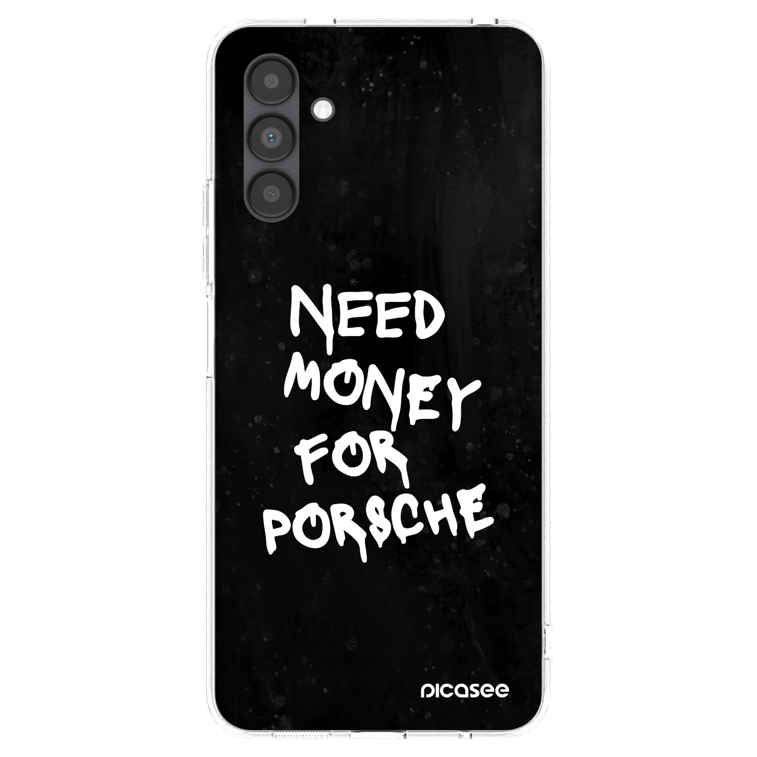 Picasee Samsung Galaxy A04s A047F Hülle - Transparentes Silikon - Black Dollar