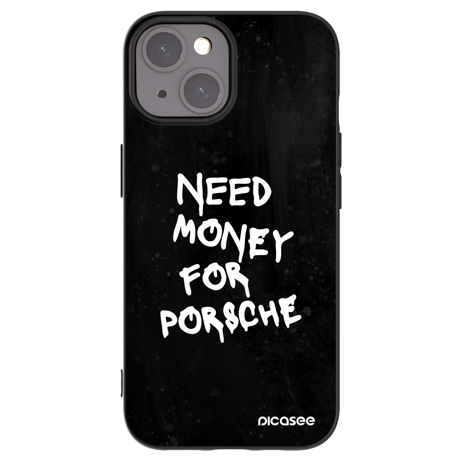 Picasee Apple iPhone 15 Hülle - Schwarzes Silikon - Black Dollar