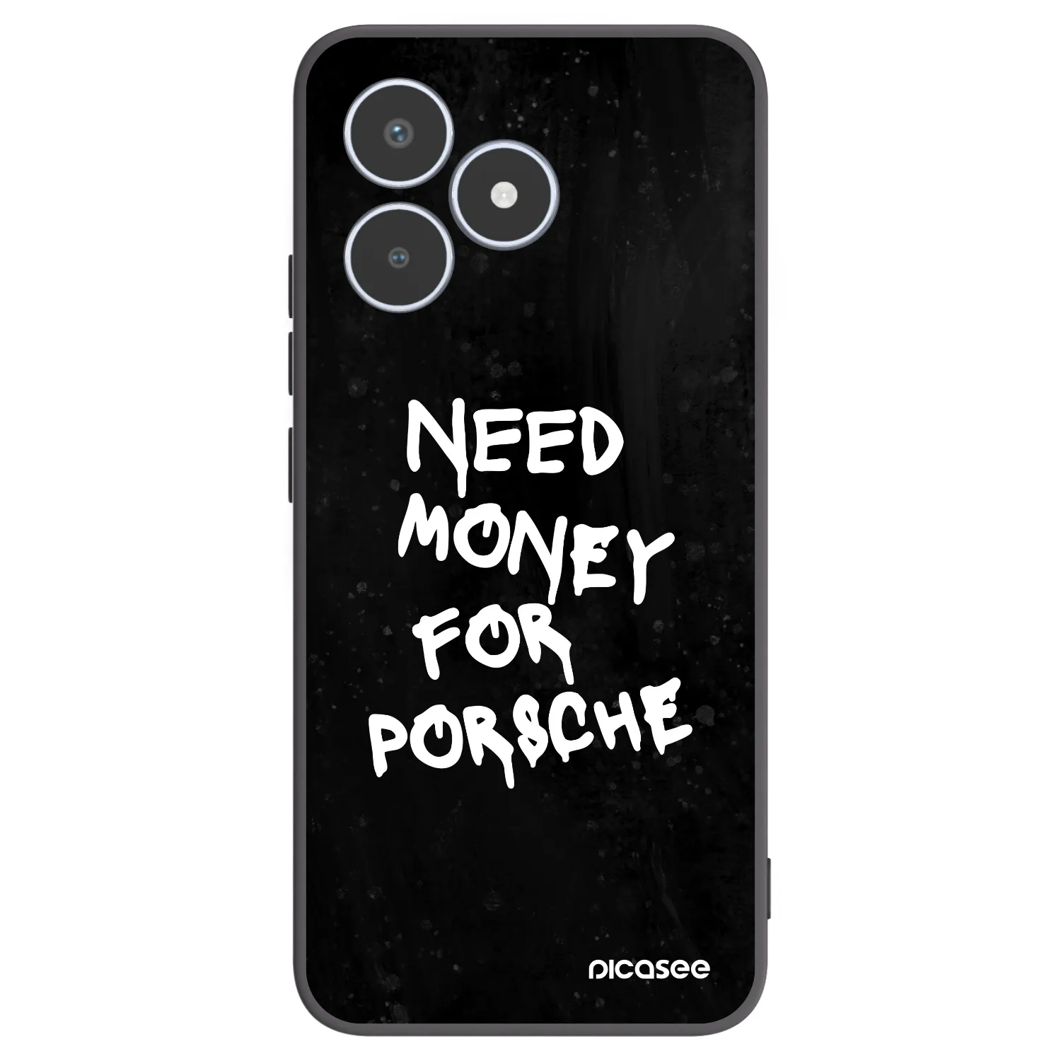 Picasee Realme C53 Hülle - Schwarzes Silikon - Black Dollar