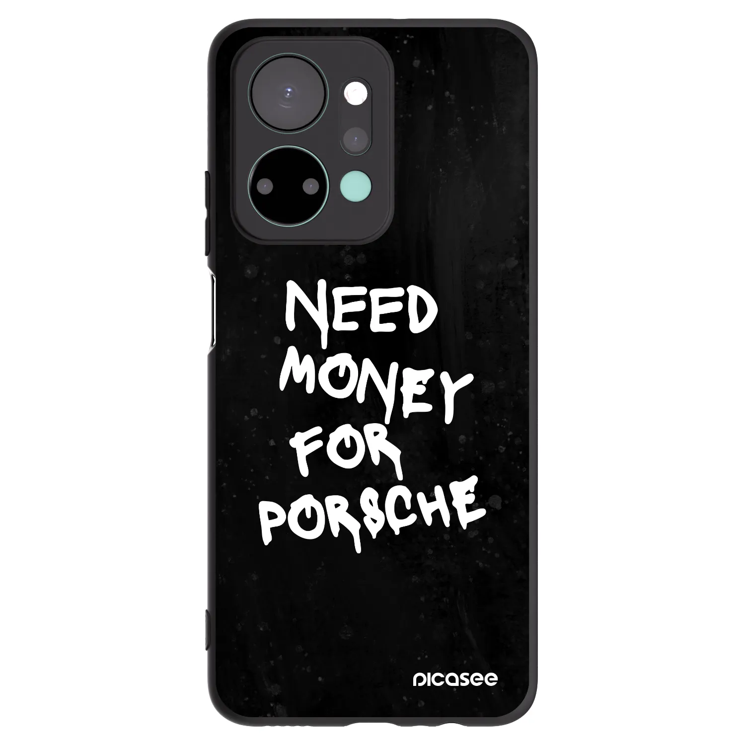 Picasee Honor X7a Hülle - Schwarzes Silikon - Black Dollar