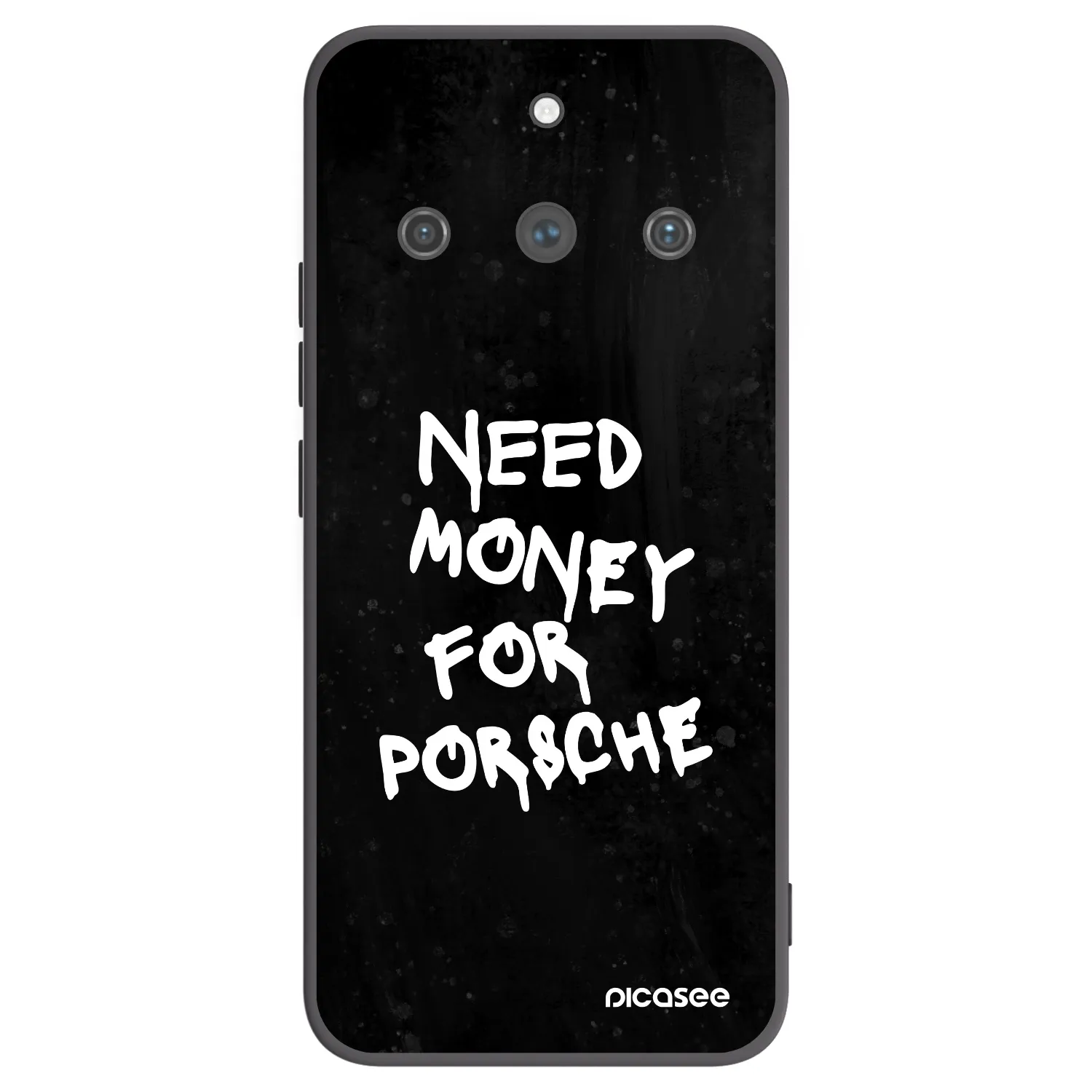 Picasee Realme 11 Pro+ Hülle - Schwarzes Silikon - Black Dollar