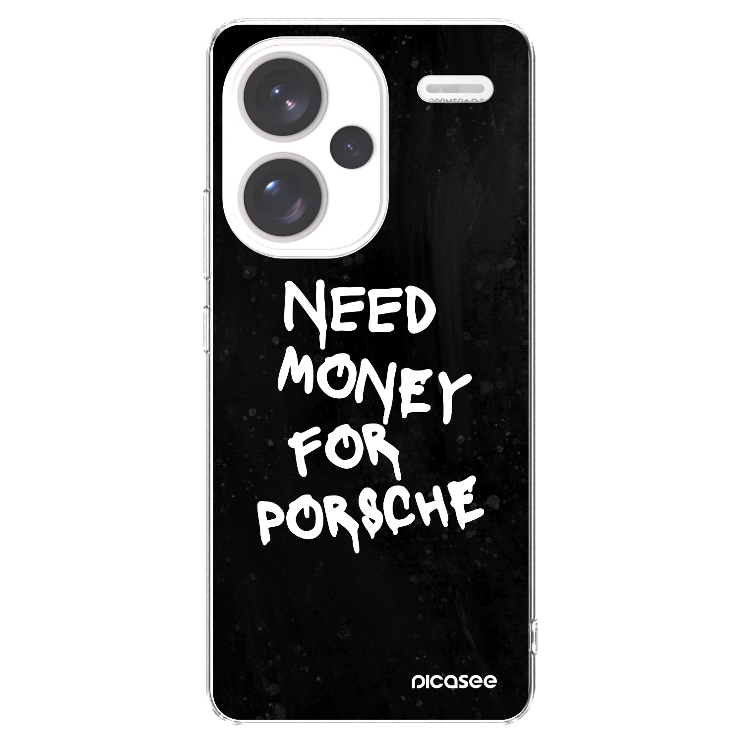 Picasee Xiaomi Redmi Note 13 Pro+ 5G Hülle - Transparentes Silikon - Black Dollar