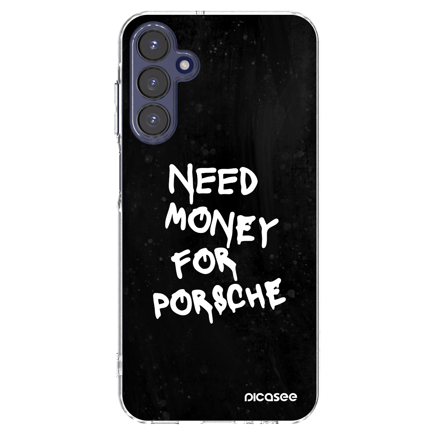 Picasee Samsung Galaxy A15 A155F 4G Hülle - Transparentes Silikon - Black Dollar
