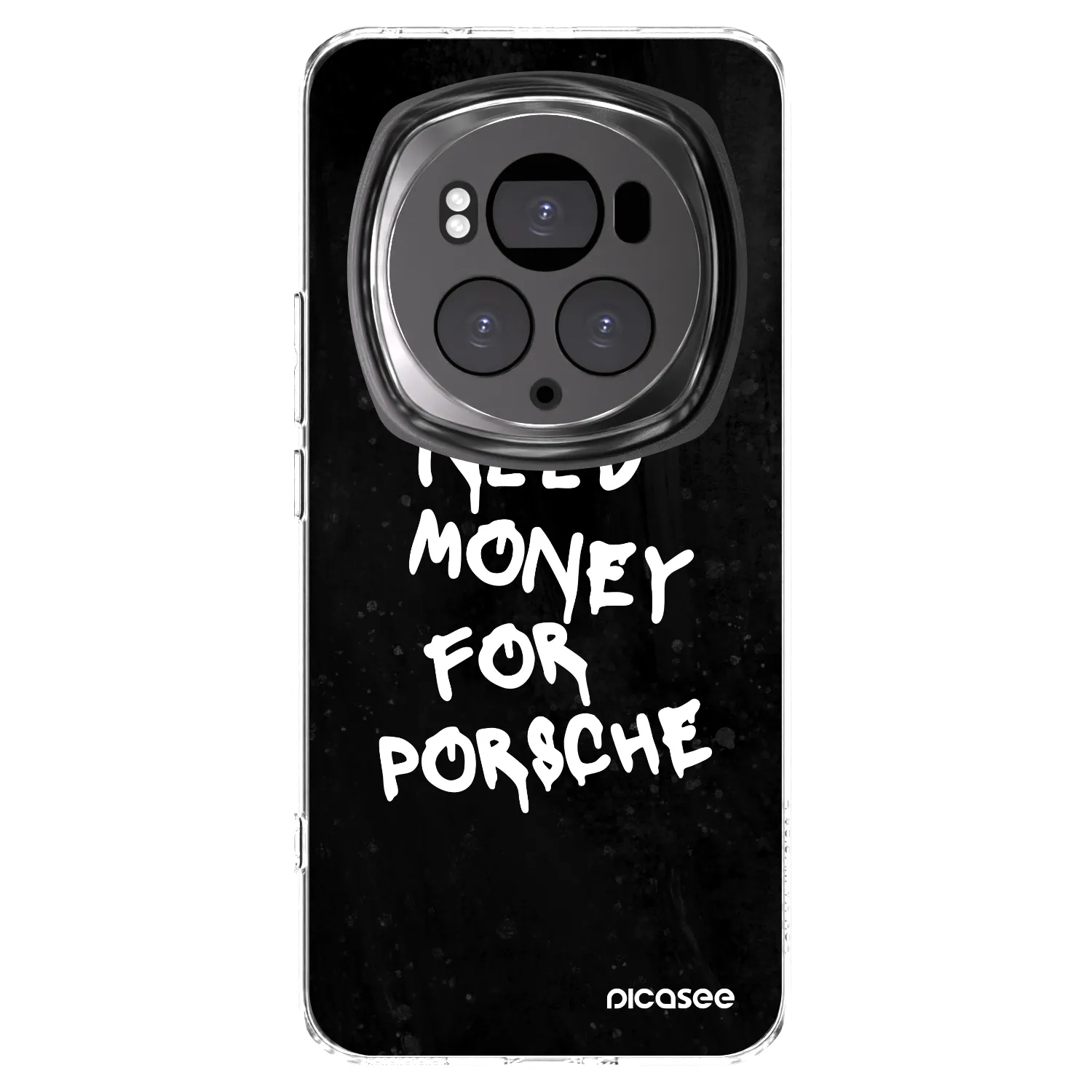 Picasee Honor Magic6 Pro Hülle - Transparentes Silikon - Black Dollar