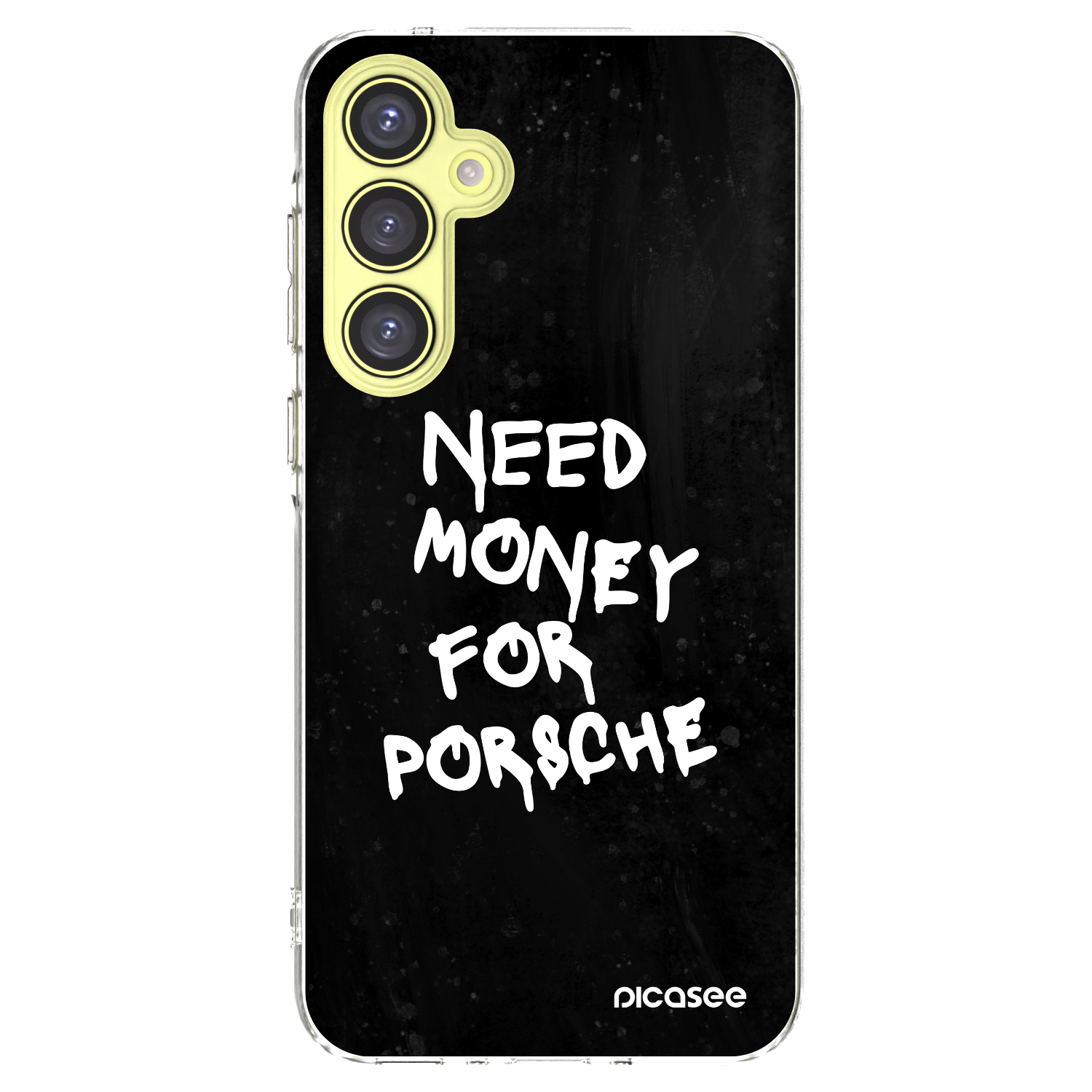 Picasee Samsung Galaxy A35 5G A356B Hülle - Transparentes Silikon - Black Dollar