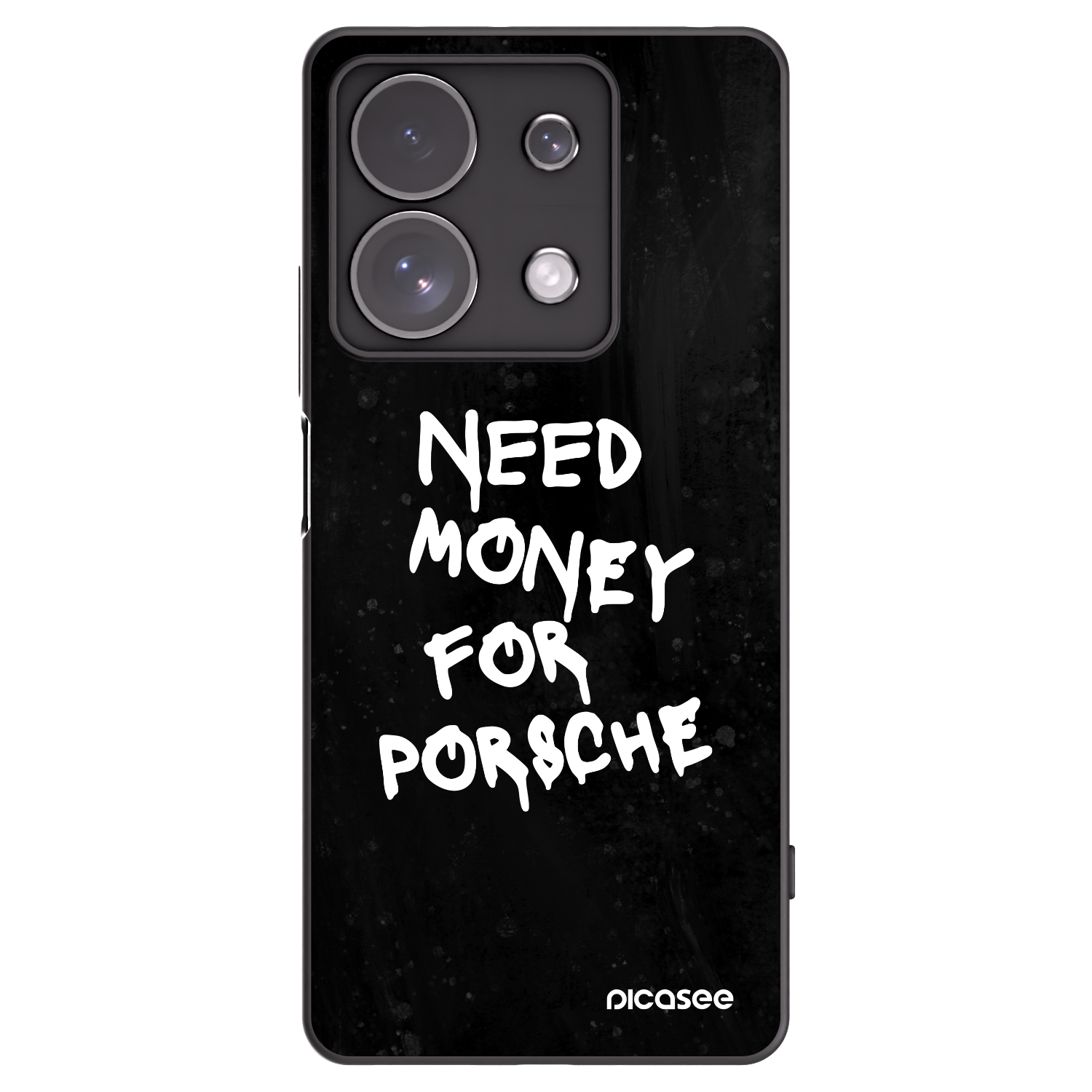 Picasee Xiaomi Redmi Note 13 Pro 4G Hülle - Schwarzes Silikon - Black Dollar