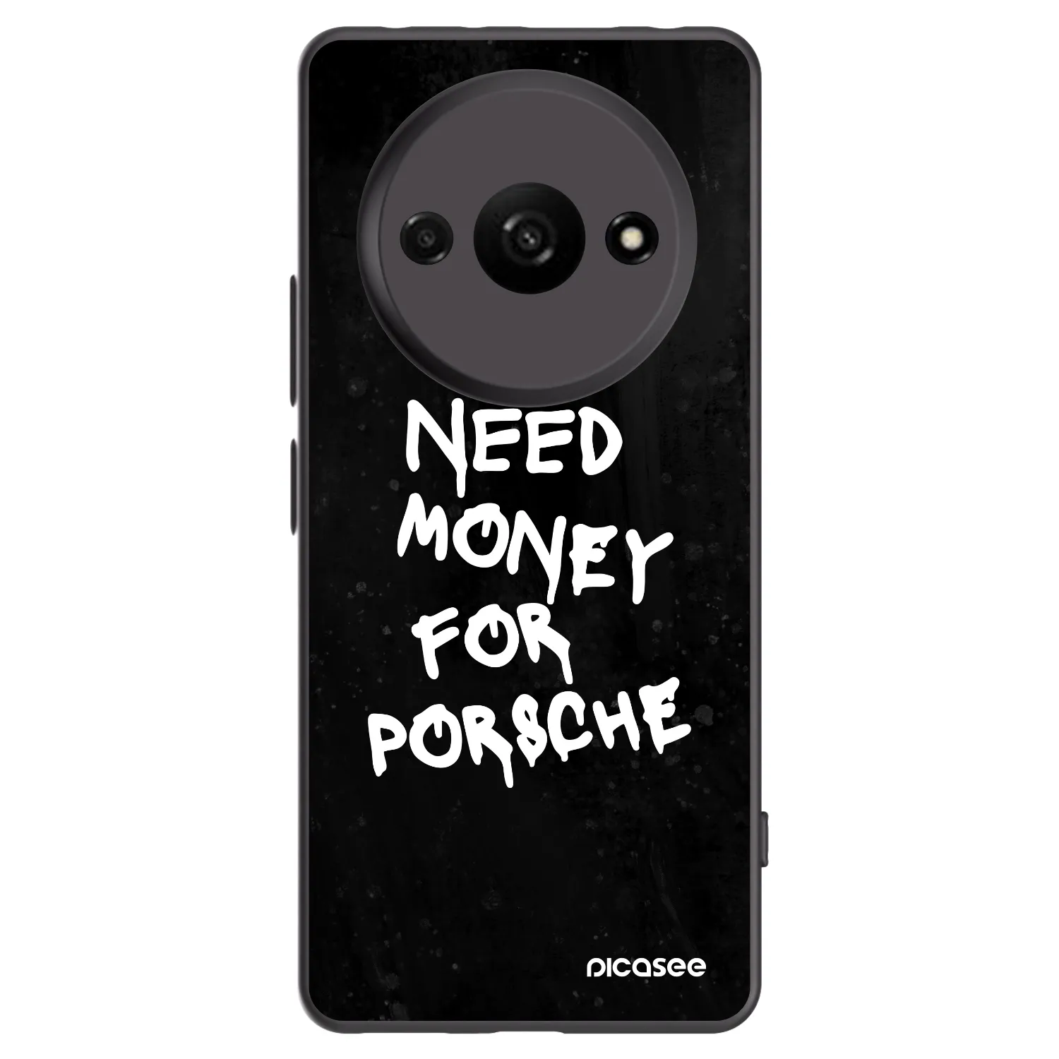 Picasee Xiaomi Redmi A3 Hülle - Schwarzes Silikon - Black Dollar