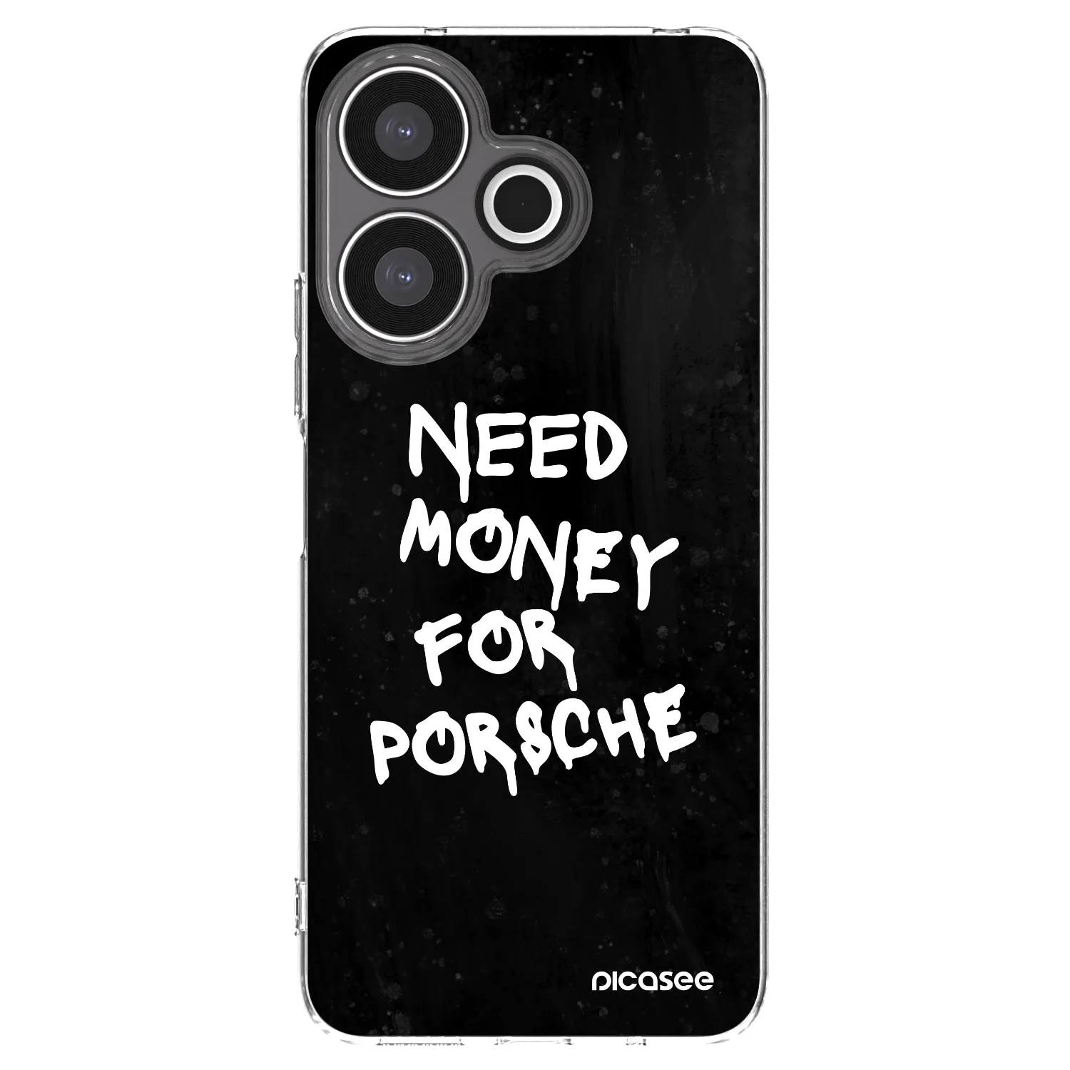 Picasee Xiaomi Redmi 13 4G Hülle - Transparentes Silikon - Black Dollar