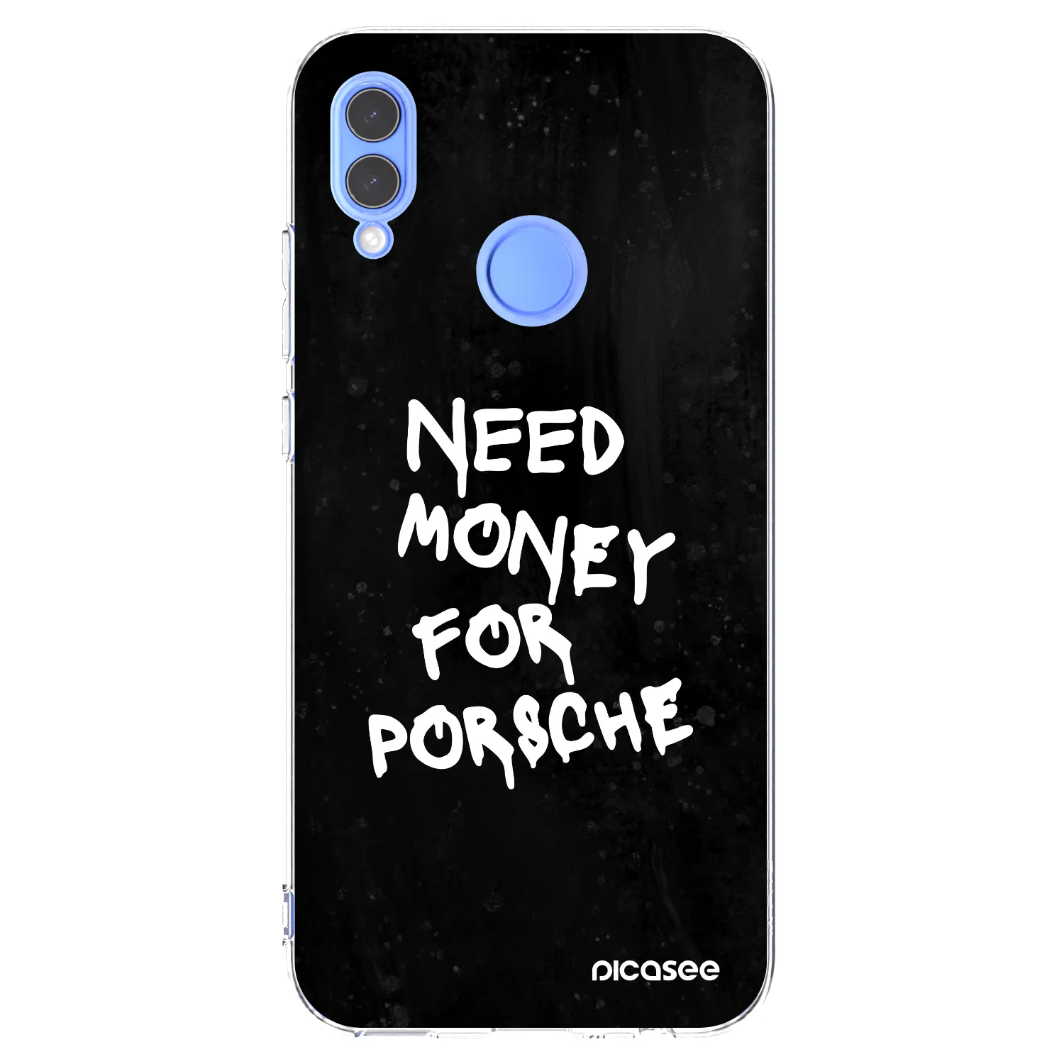Picasee Huawei P Smart 2019 Hülle - Transparentes Silikon - Black Dollar