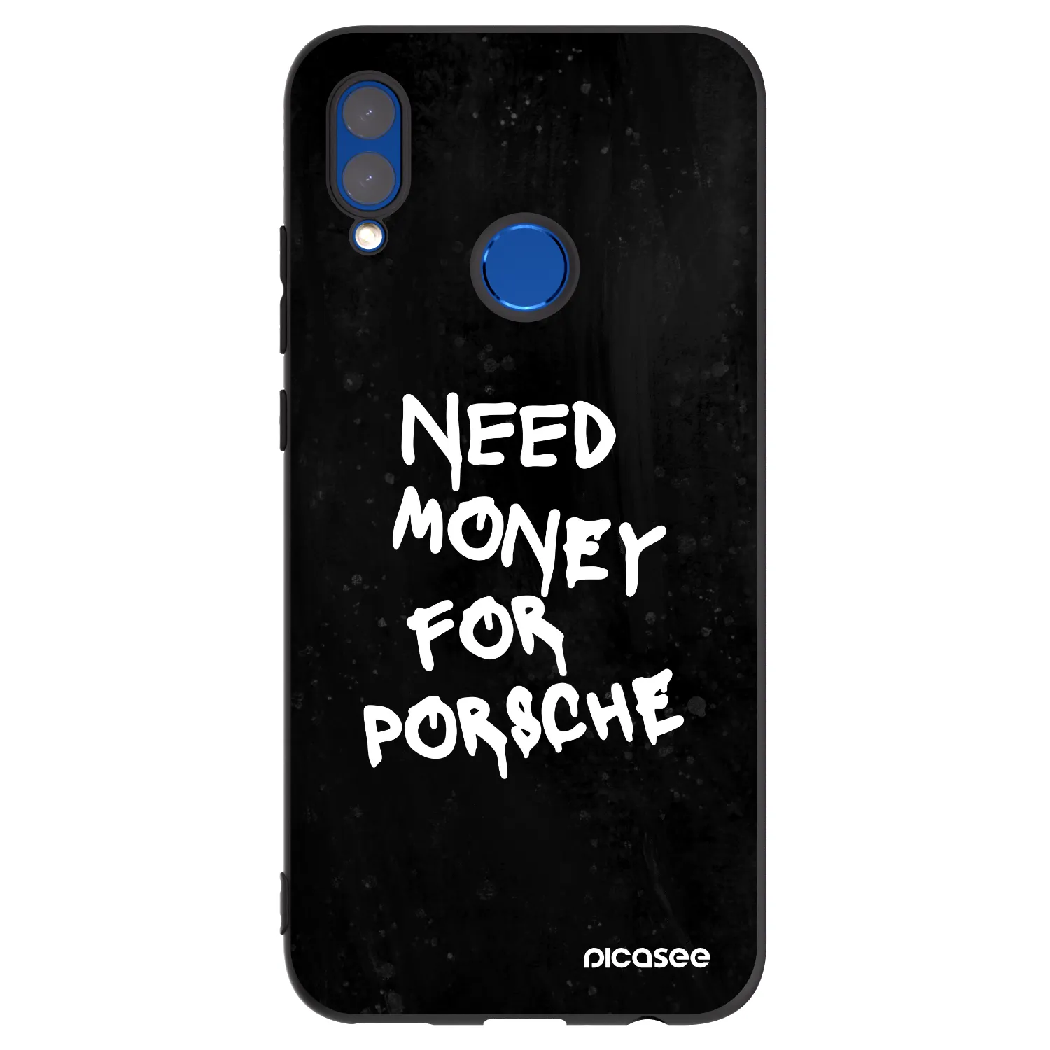 Picasee Honor 10 Lite Hülle - Schwarzes Silikon - Black Dollar