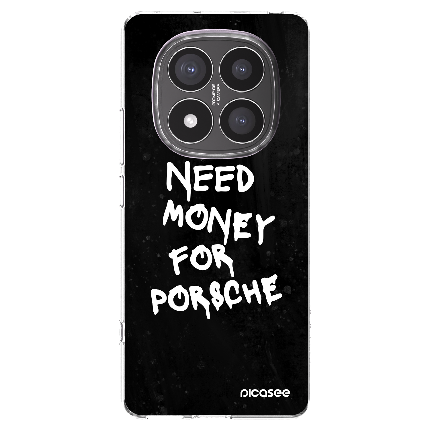 Picasee Xiaomi Redmi Note 14 Pro+ 5G Hülle - Transparentes Silikon - Black Dollar
